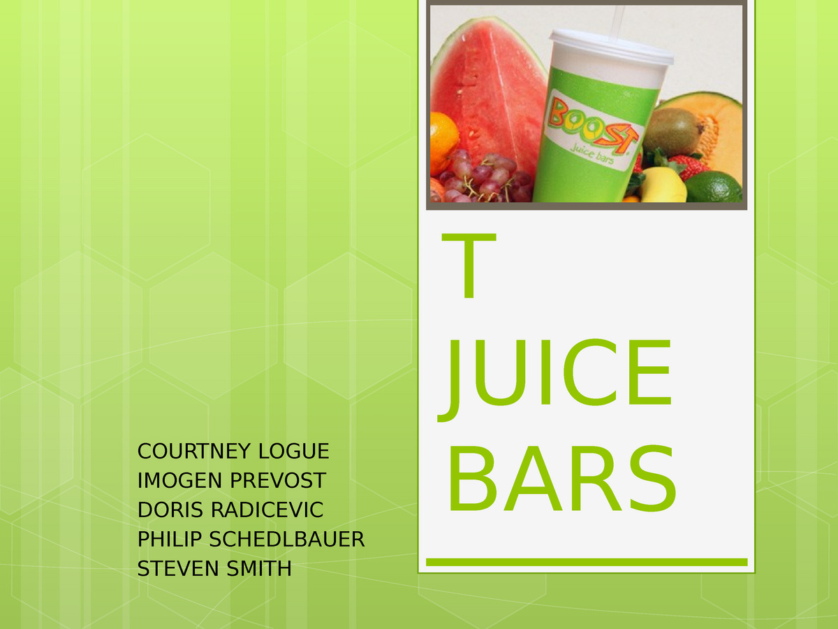 boost juice assignment