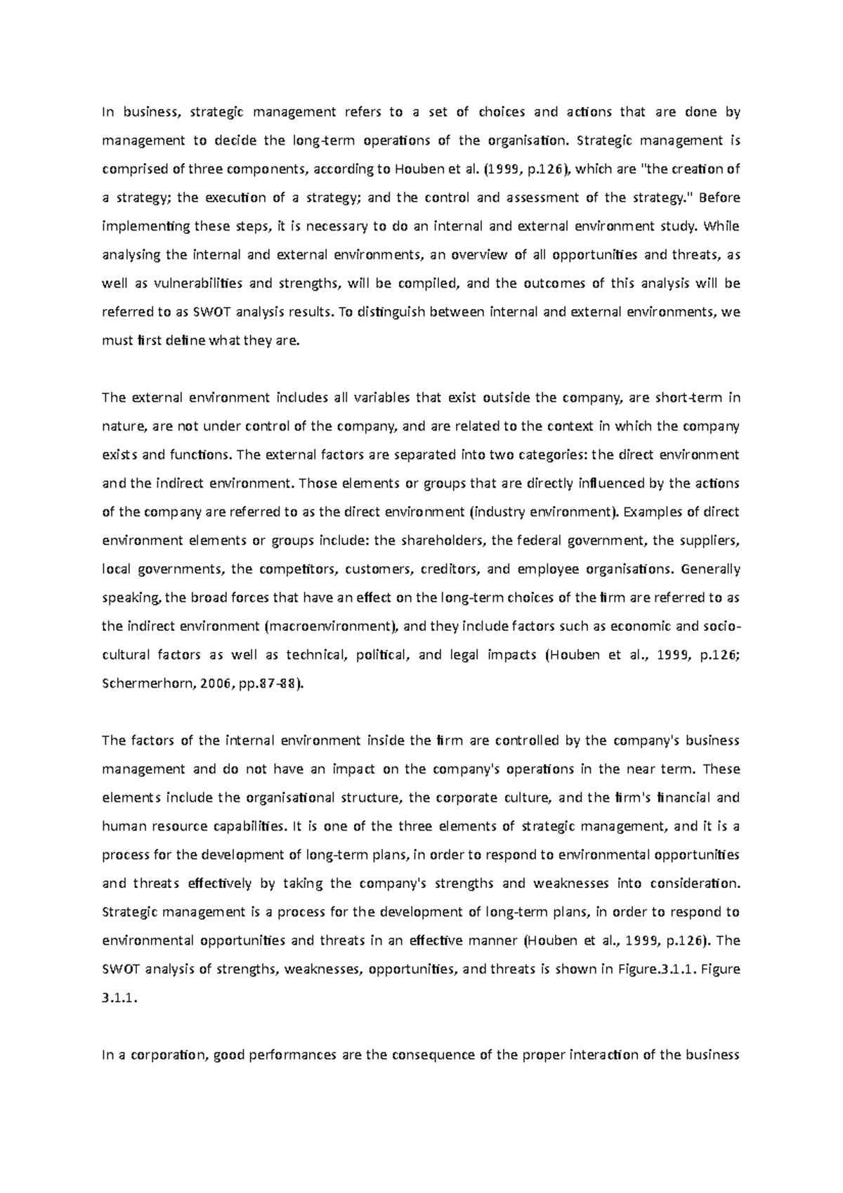 Strategic management swot - In business, strategic management refers to ...