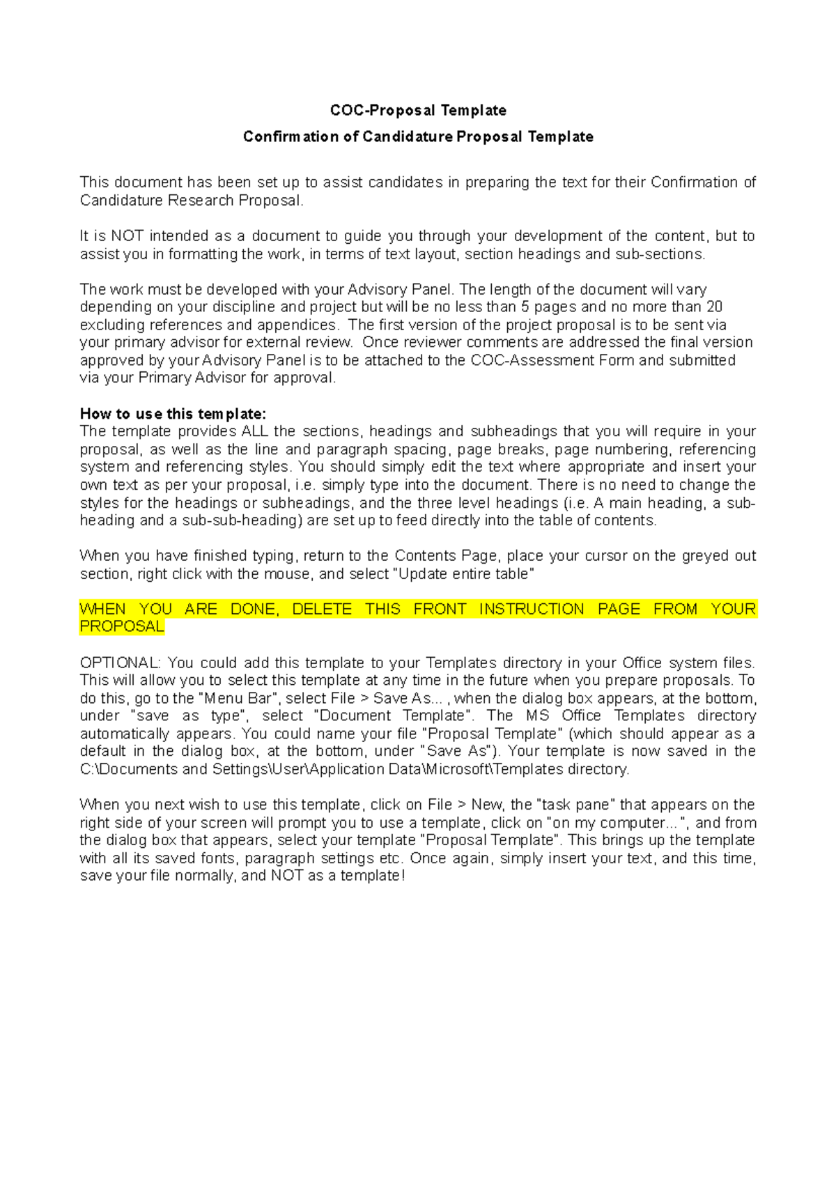 COC-Proposal-Template - COC-Proposal Template Confirmation of ...