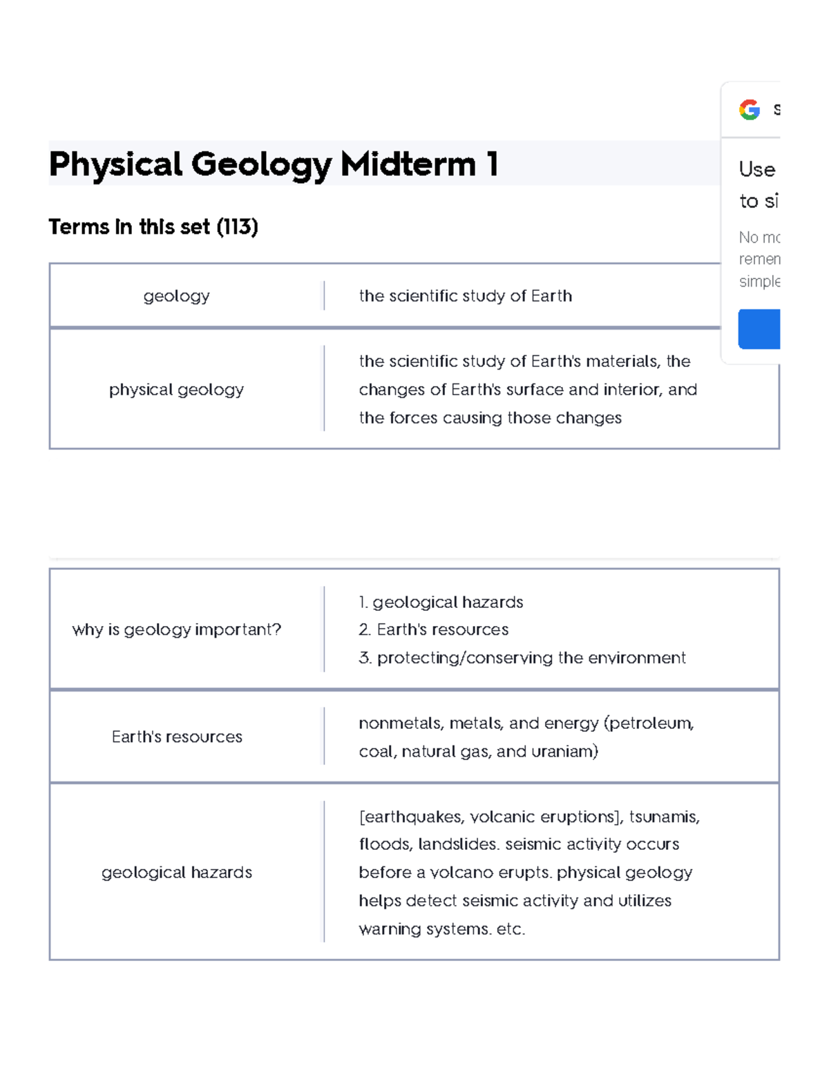 Physical Geology Midterm 1 Flashcards Quizlet Physical Geology