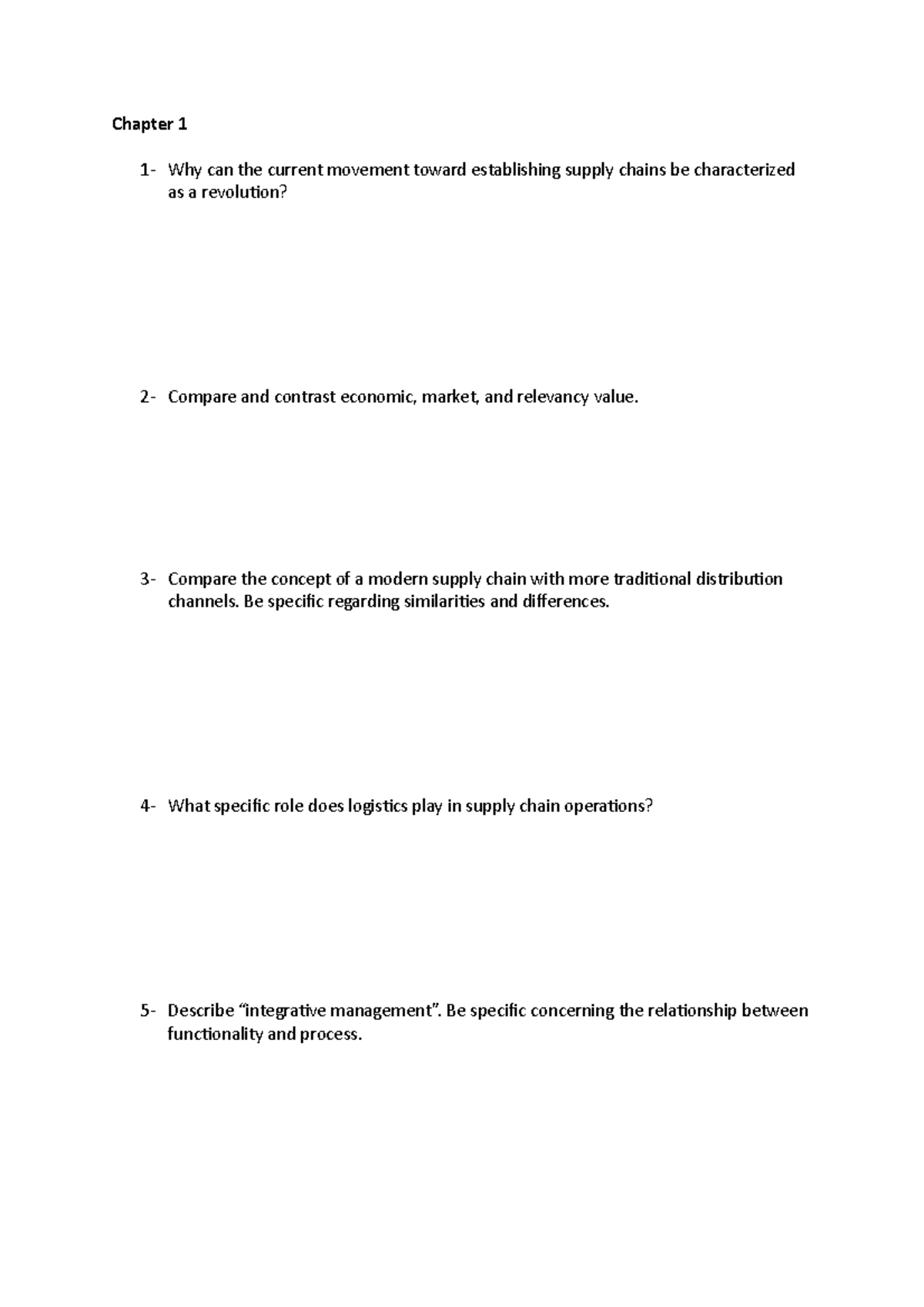 Chapter 1 task practice - Chapter 1 1- Why can the current movement ...