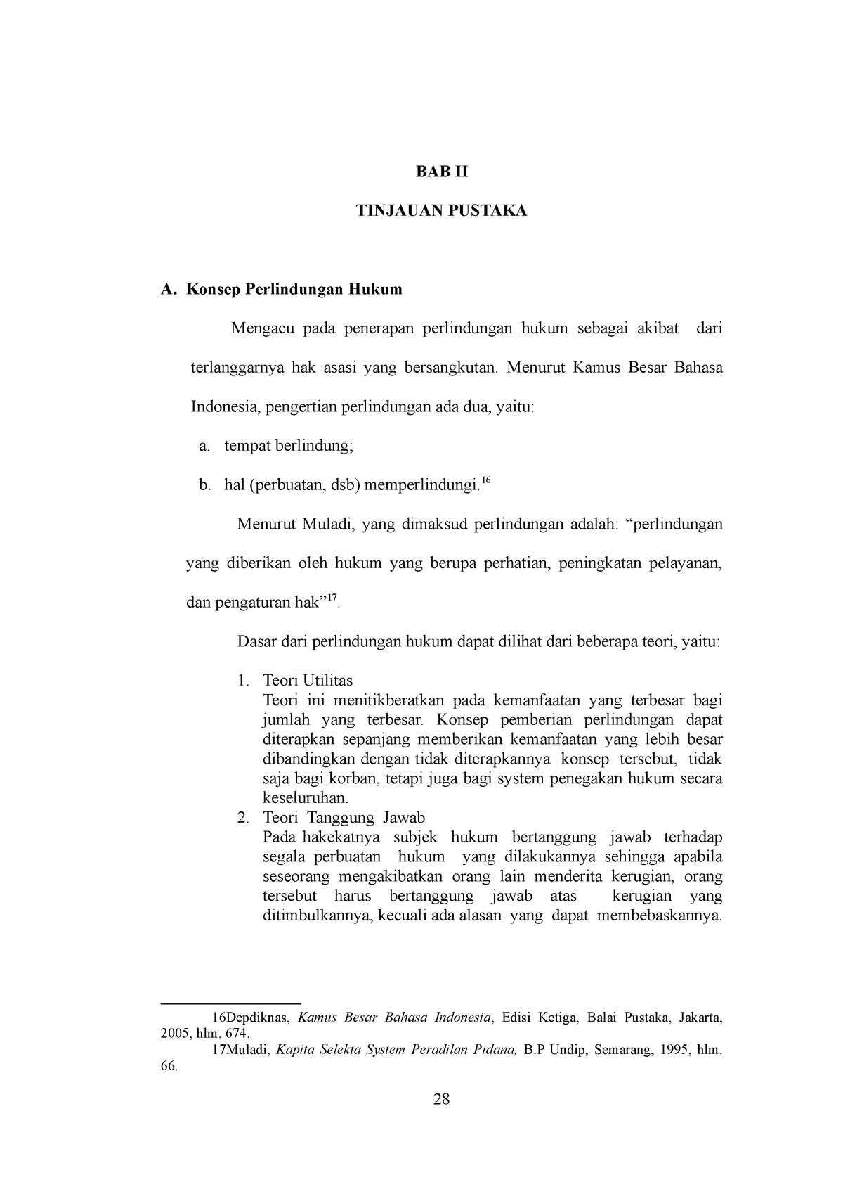 Konsep Perlindungan Hukum - BAB II TINJAUAN PUSTAKA A. Konsep ...