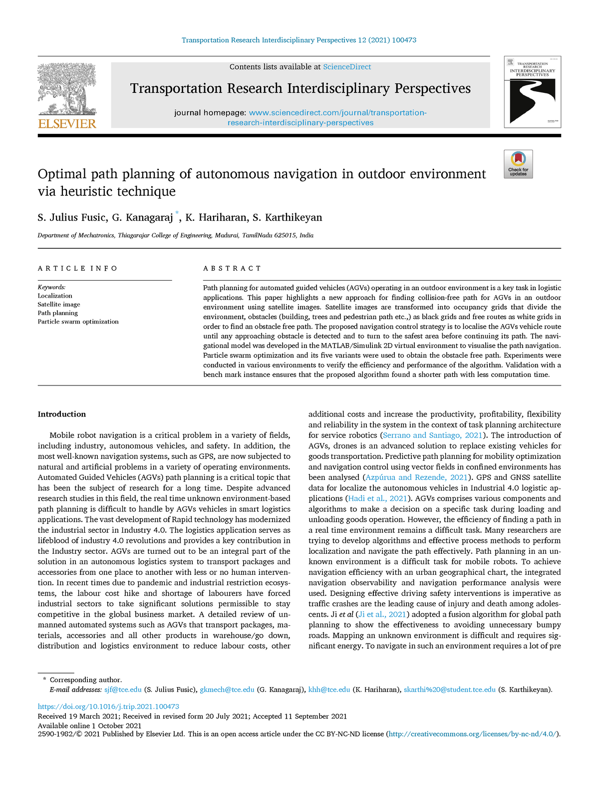 transportation research interdisciplinary perspectives