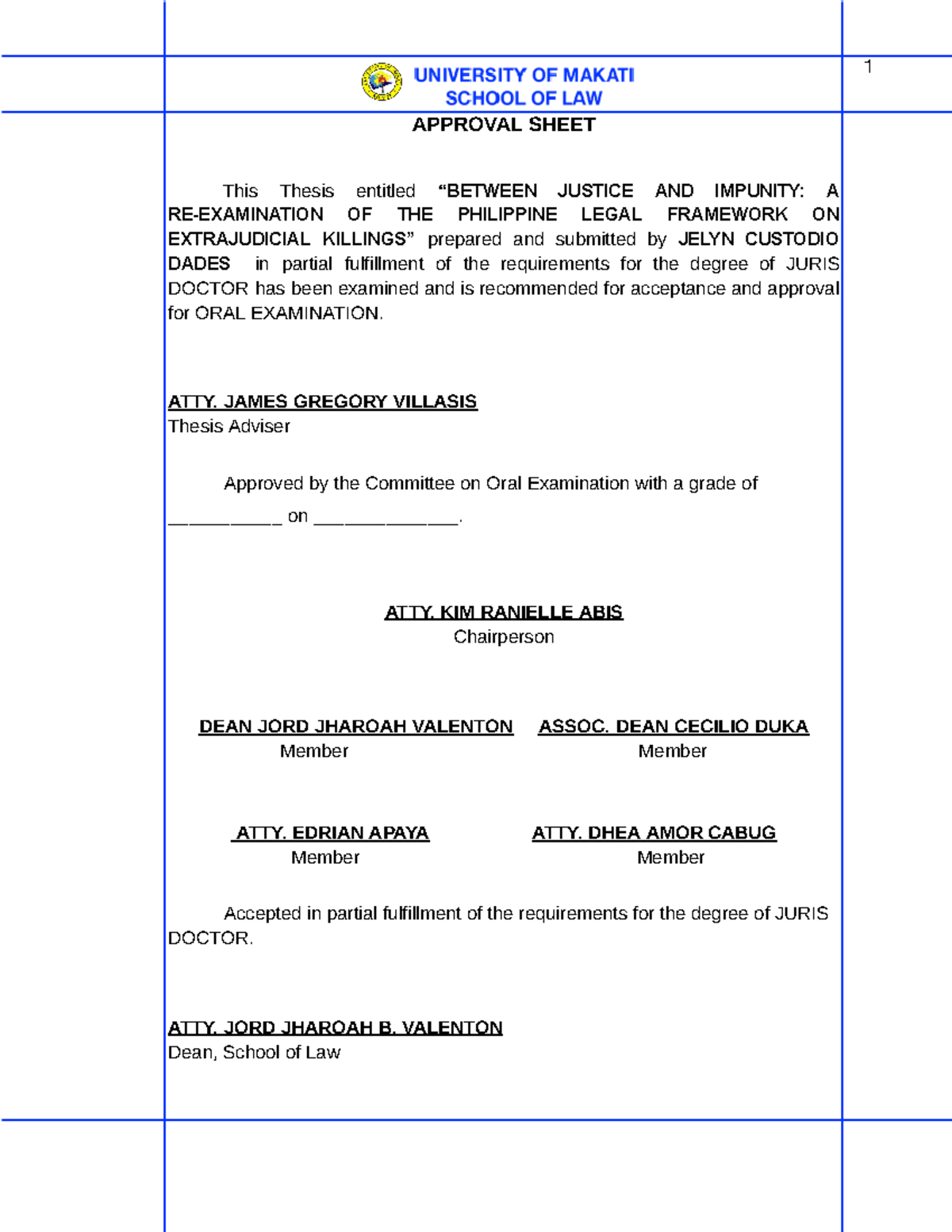 Dades -With-ad Approval- Sheet.docx-1 - 1 APPROVAL SHEET This Thesis ...