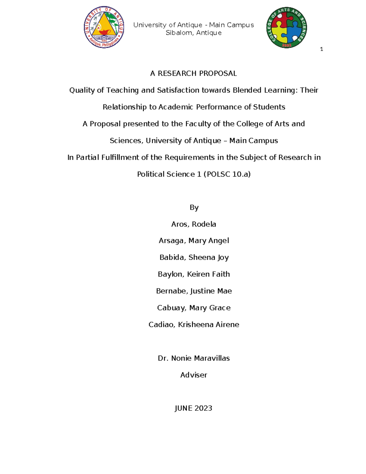 Research-edited-new PRE ORAL - Sibalom, Antique 1 A RESEARCH PROPOSAL ...