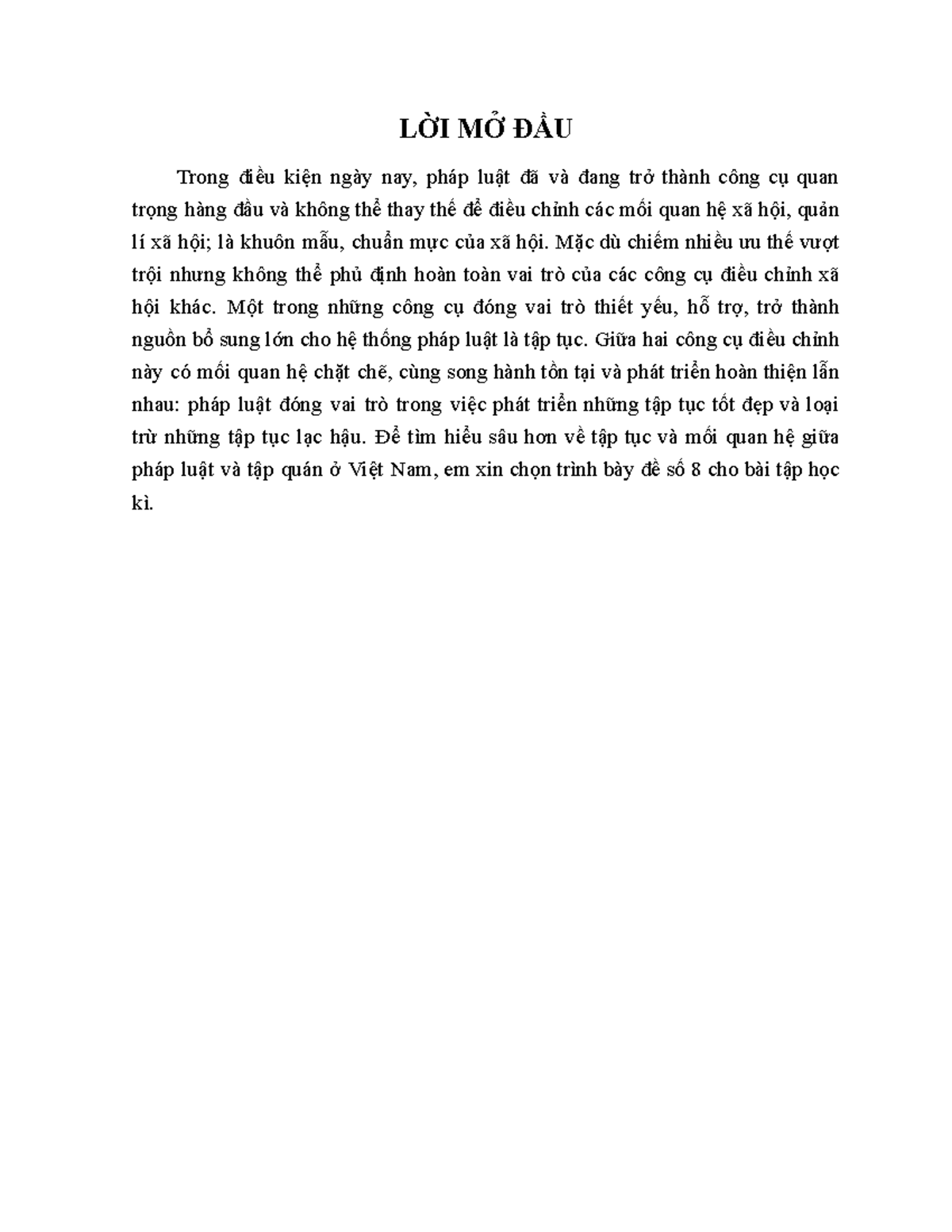 Tạp chí Nghiên cứu lập pháp, số 12/2003 - LỜI MỞ ĐẦU Trong điều kiện ngày nay, pháp luật đã và đang - Studocu