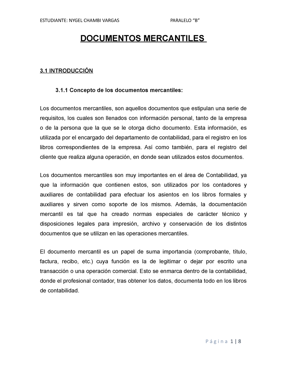 Contabilidad Documentos Mercantiles Documentos Mercantiles 3 IntroducciÓn 31 Concepto De Los 3188