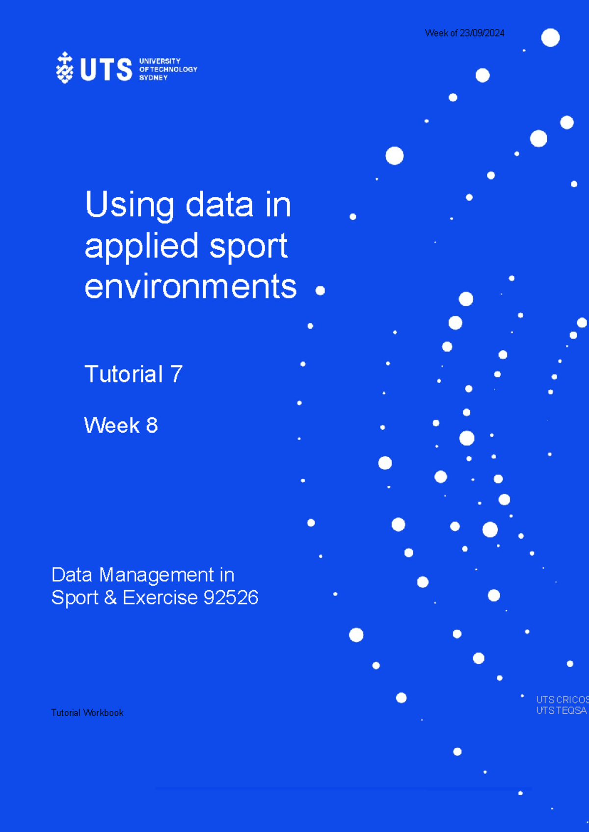 Workbook+Tutorial+Week+8 - Using data in applied sport environments ...