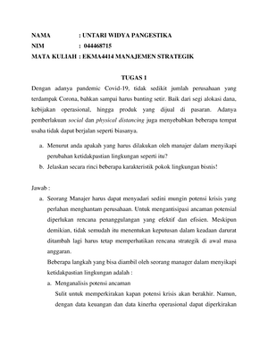 UAS THE Manajemen (EKMA4116) Semester 1 - Tanda Tangan Peserta Ujian ...