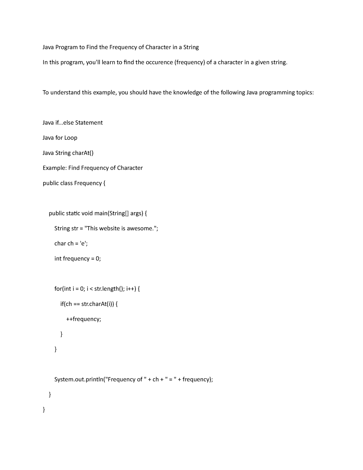 java-program-49-assignment-java-program-to-find-the-frequency-of