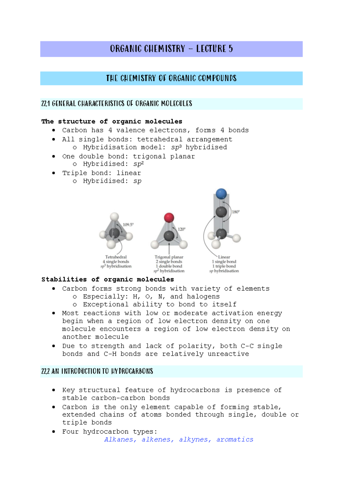 Chemistry 2- Lecture 5 ( Chemistry Of Organic Compounds) - ORGANIC ...