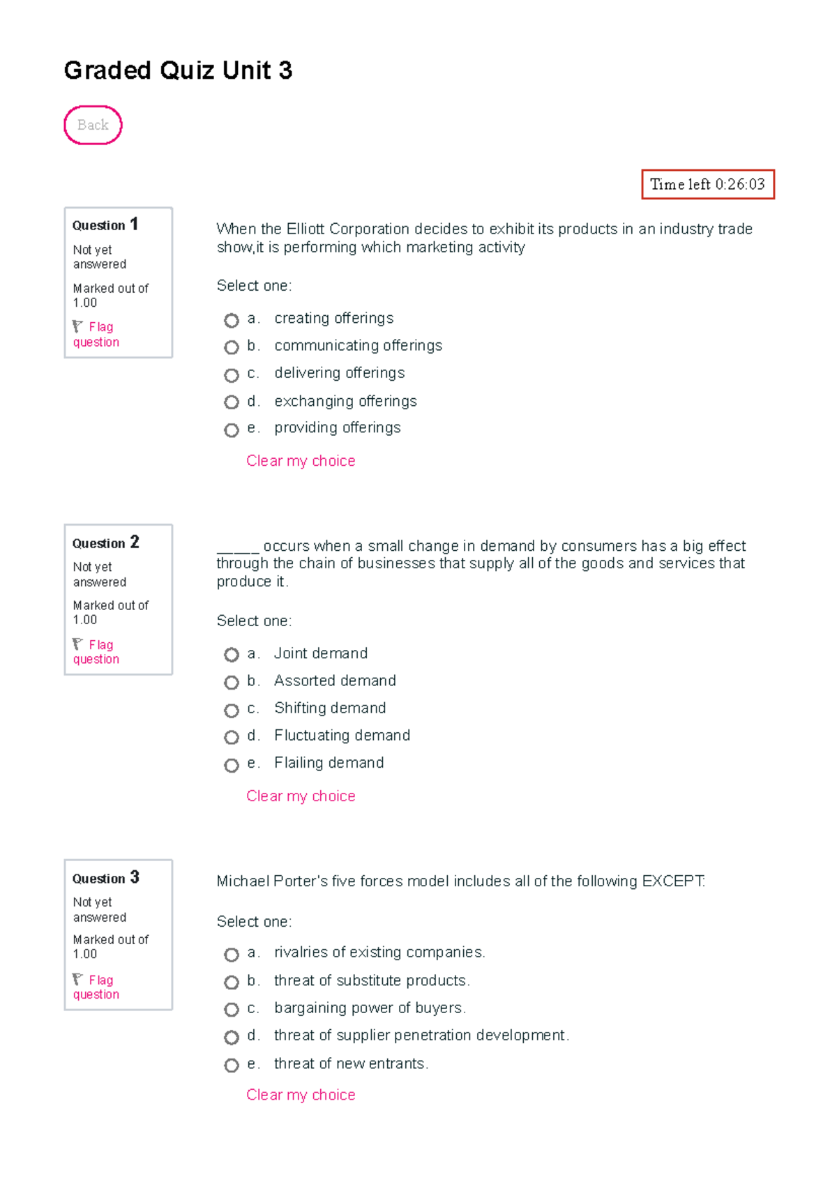 Cnbus 2201 Graded Quiz Unit 3 Home - Question 1 Not yet answered Marked ...