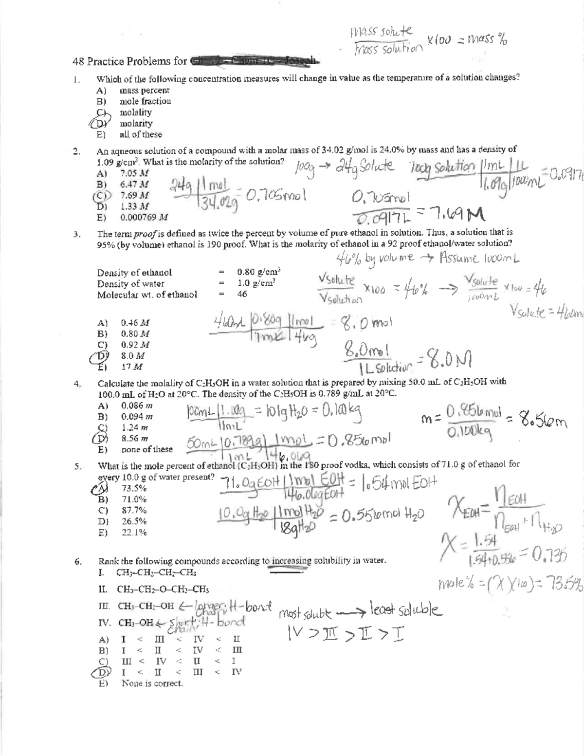Chapter 11 Extra Problems Answer Key CH 1223 Studocu