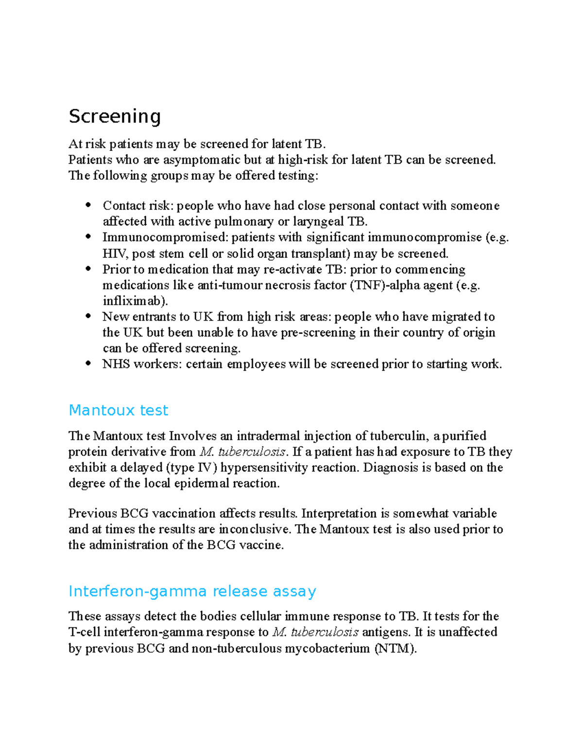 Screening Of Tuberculosis Screening At Risk Patients May Be Screened   Thumb 1200 1553 