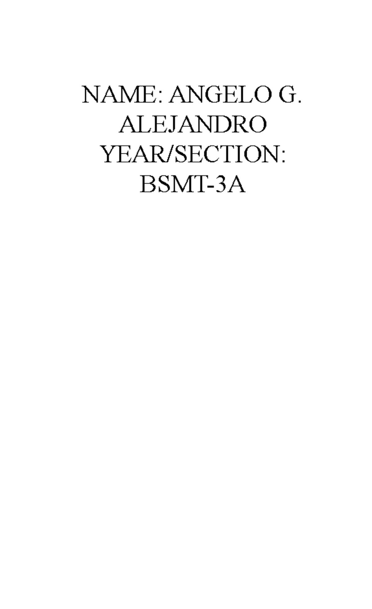 ISPS Code - Amen - NAME: ANGELO G. ALEJANDRO YEAR/SECTION: BSMT-3A ...