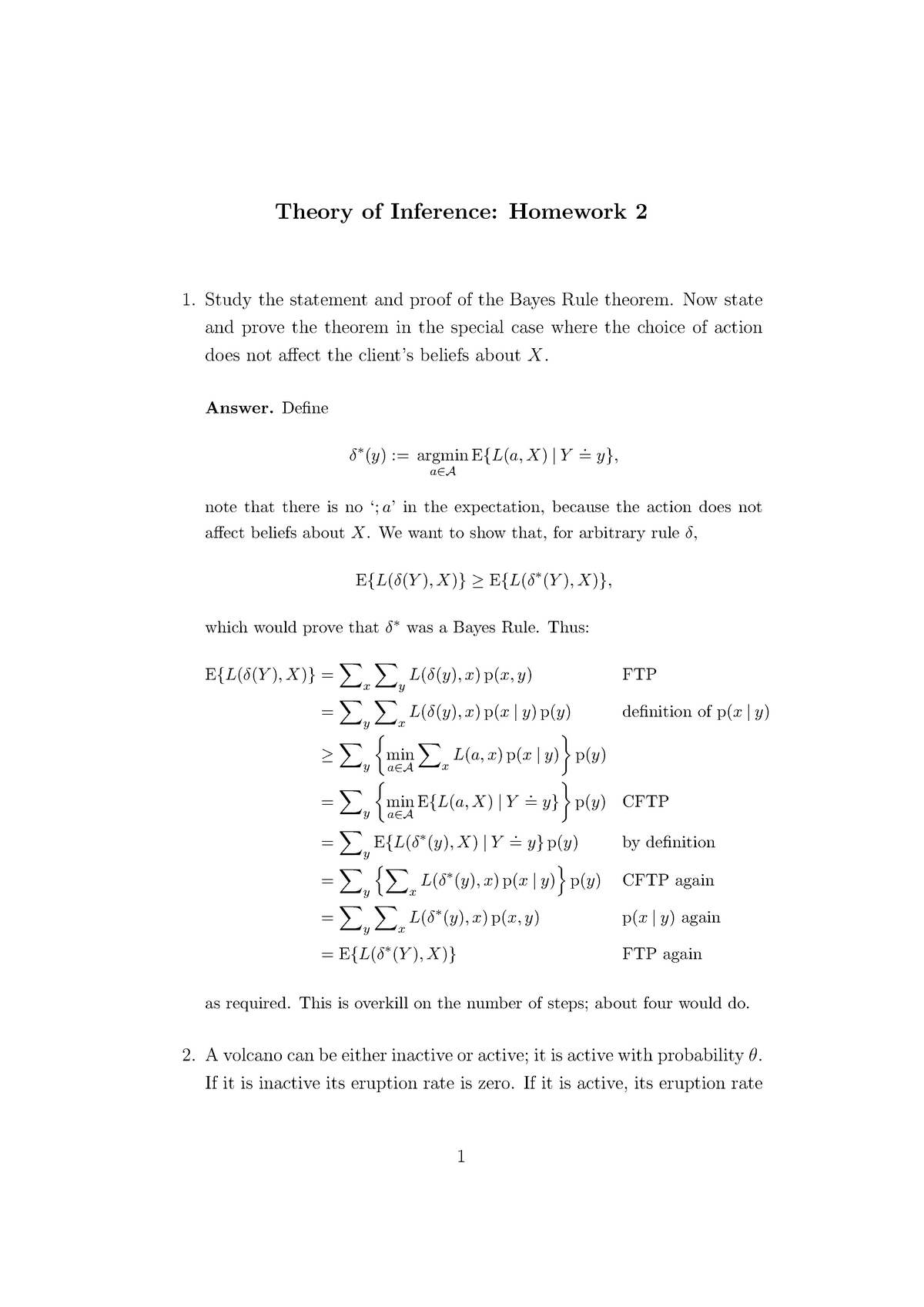 Math 14 15 Problem Sheet 2 Solutions Theory Of Inference Studocu