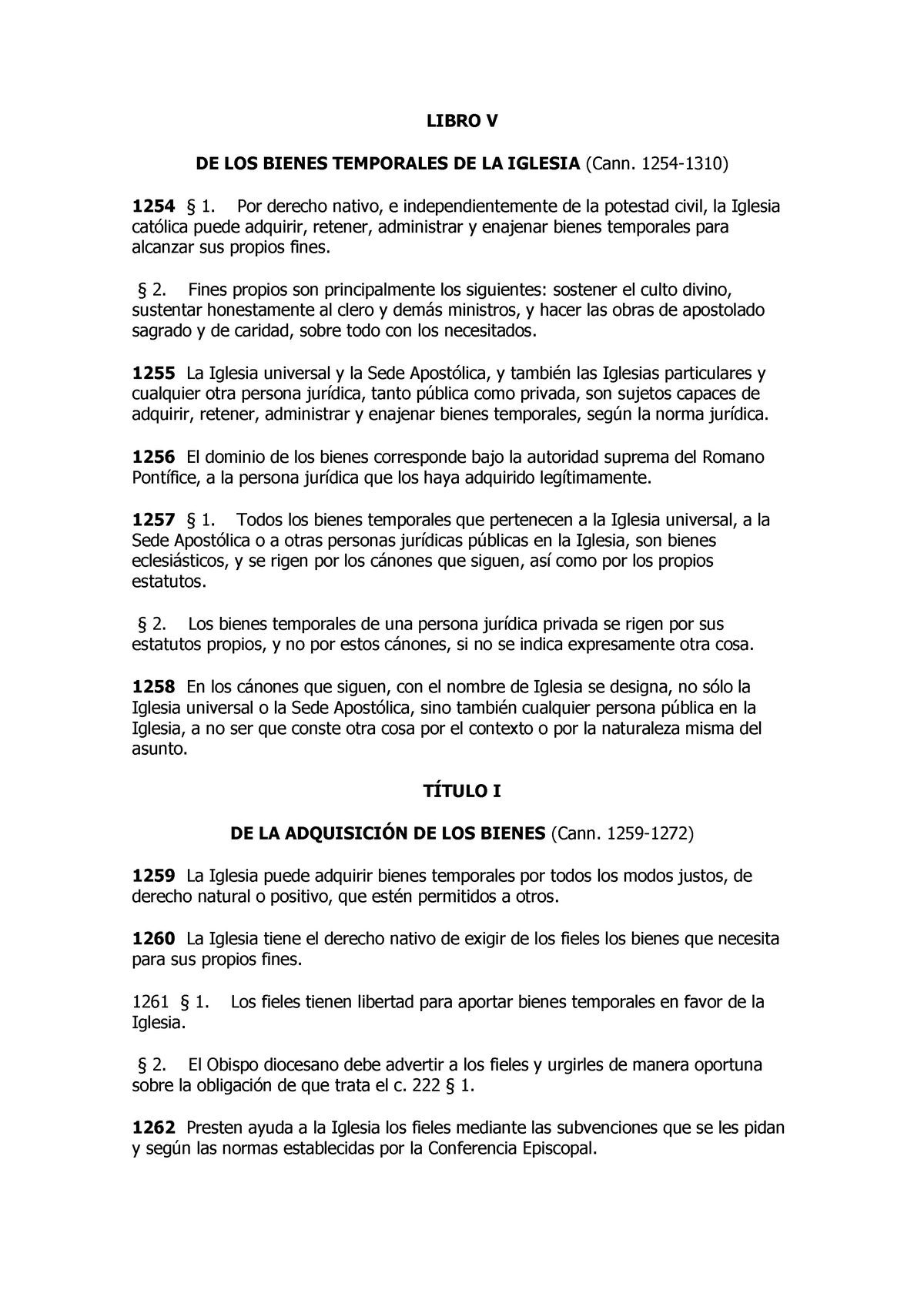 Sesión teórica evaluable 8 derecho canónico europeo clase exponer LIBRO V DE LOS BIENES Studocu