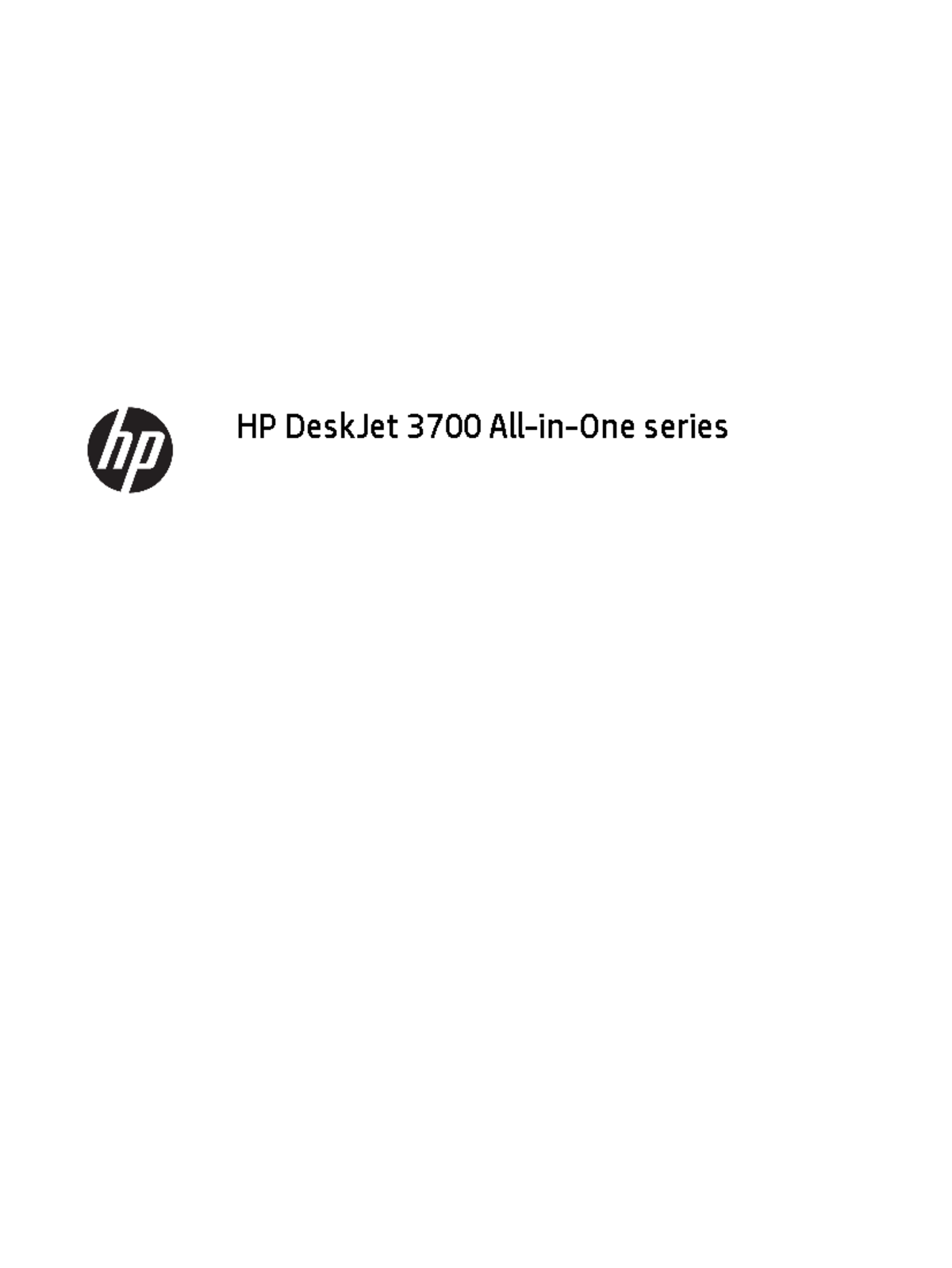 Printer Instructions Notes HP DeskJet 3700 AllinOne series Table