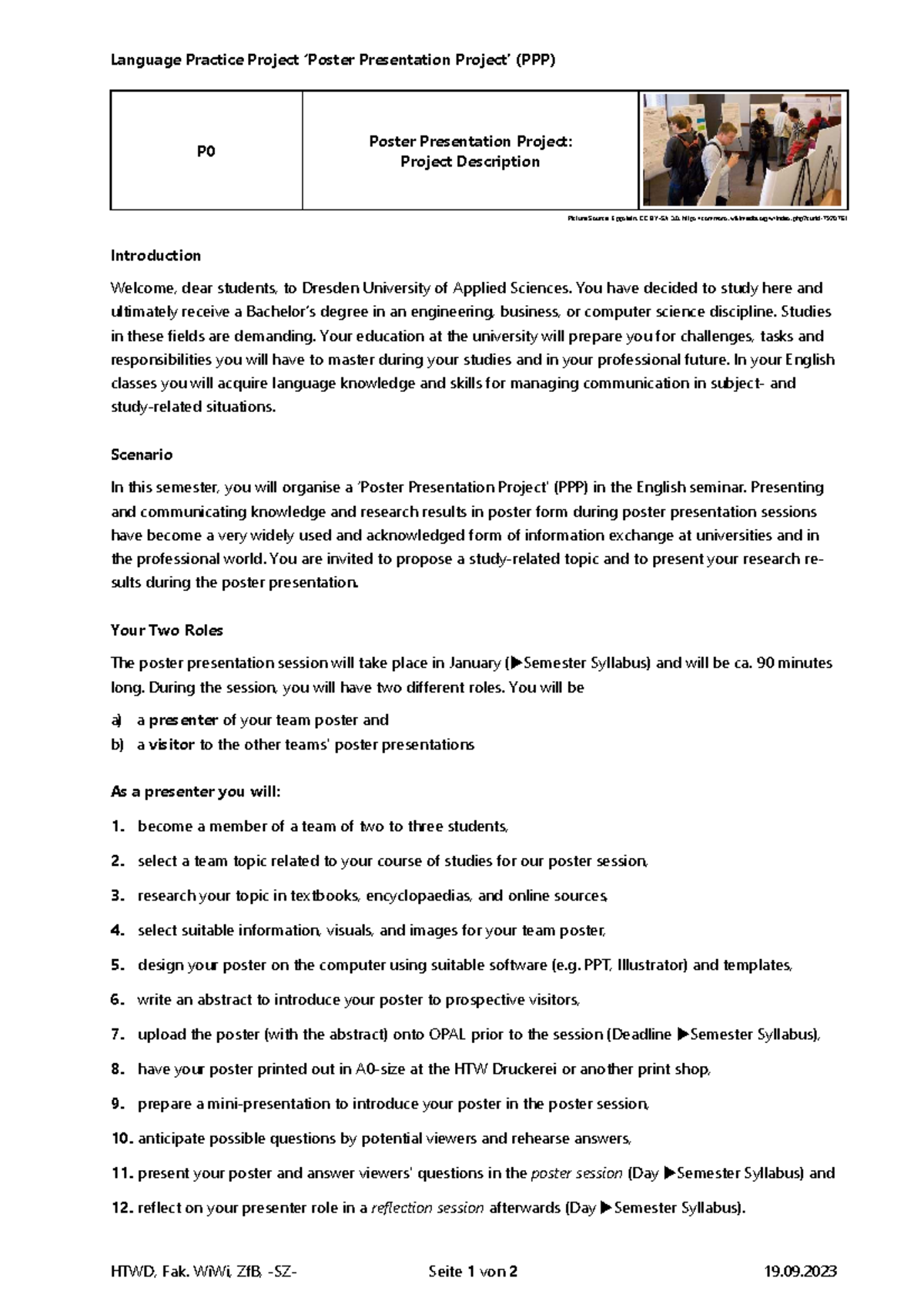 P00 ppp project description - Language Practice Project ‘Poster ...