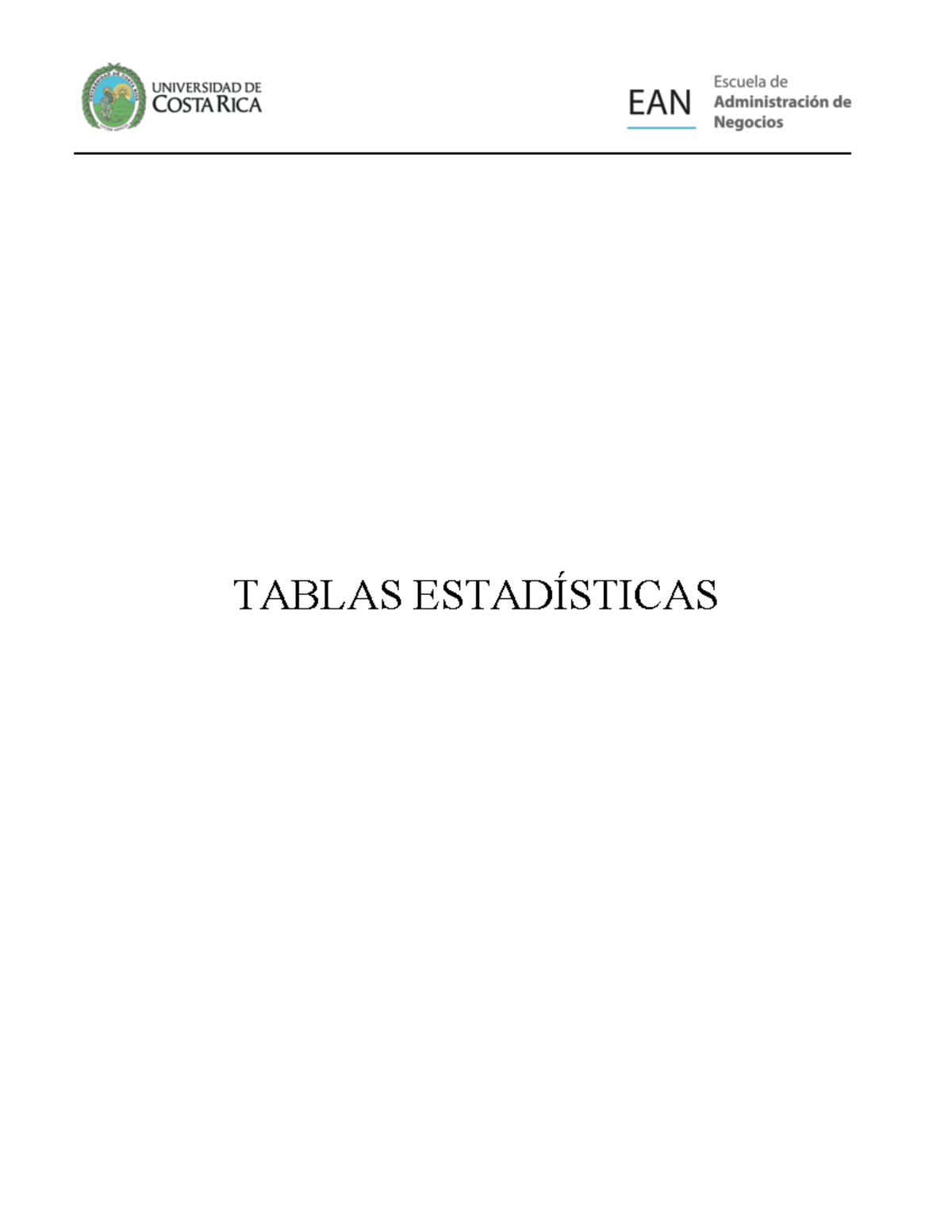 Tablasestadisticas Tablas estadisticas TABLAS ESTADÍSTICAS Índice