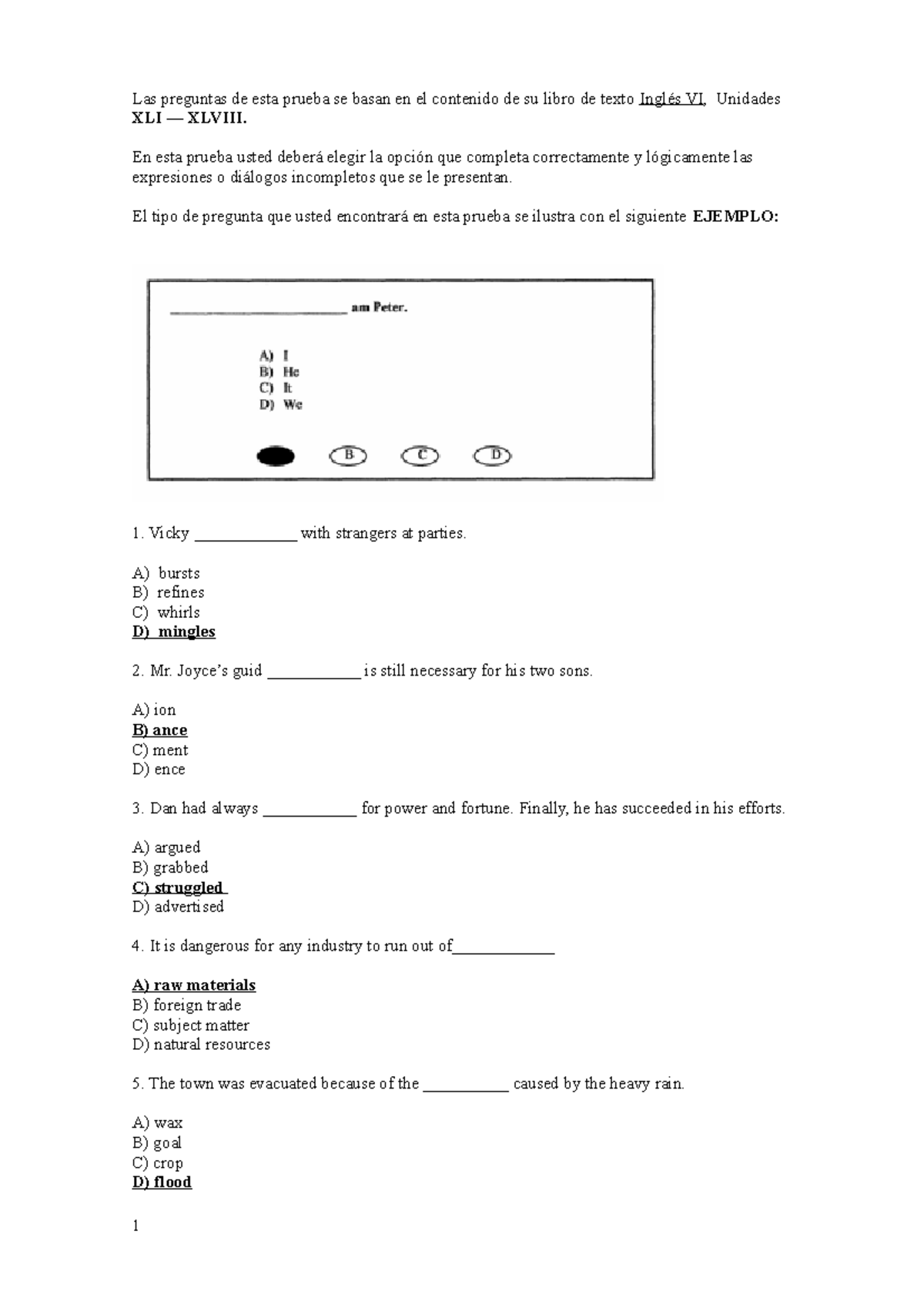 Ingles 6, da las respuestas claras y precisas para pasar el examen de ...