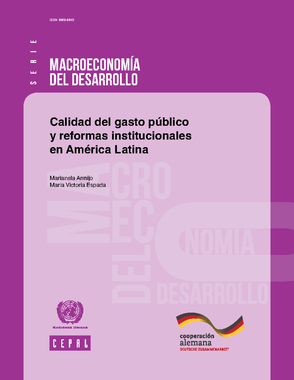 Calidad DEL Gasto Publico - Macroeconomía Del Desarrollo ISSN 1680 ...