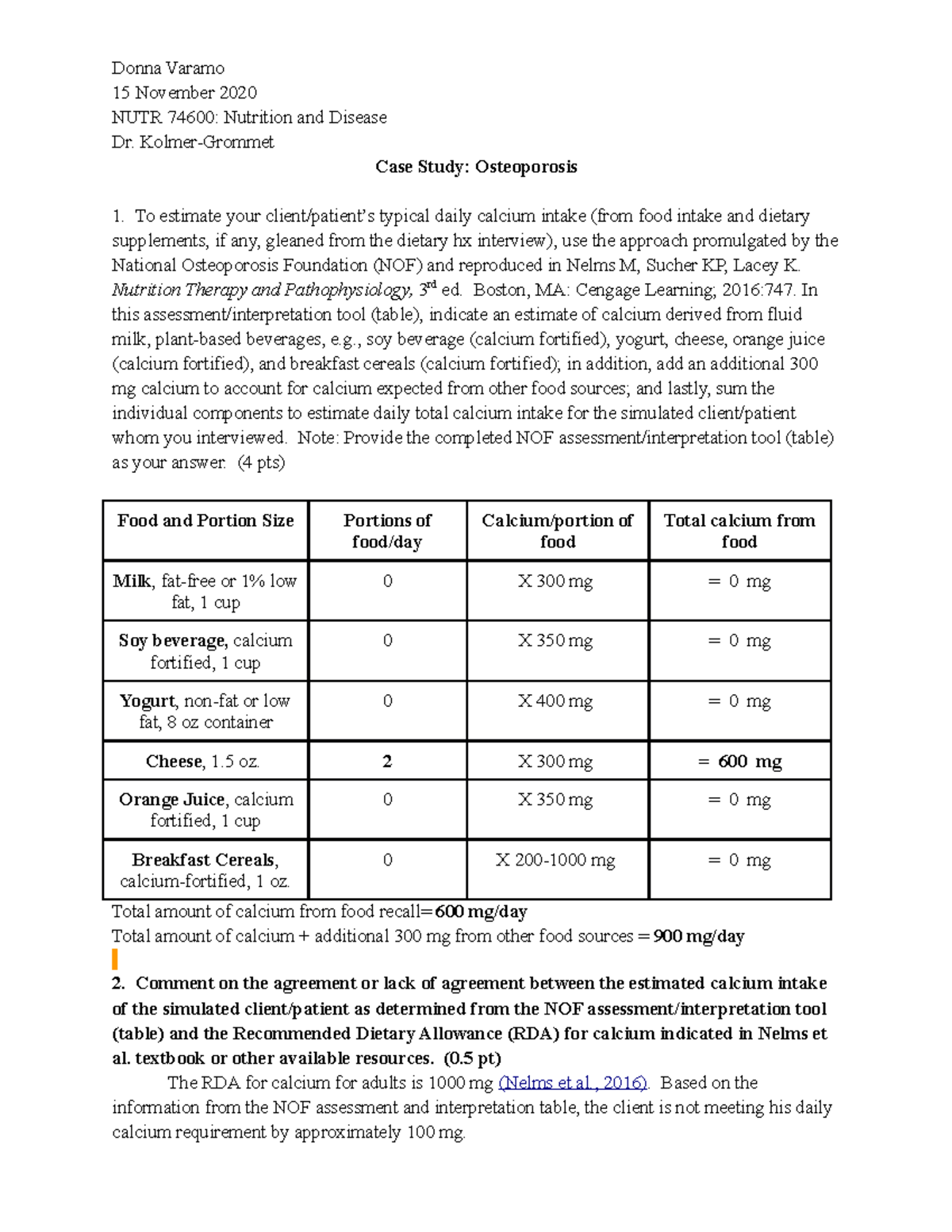 osteoporosis case study for 2020