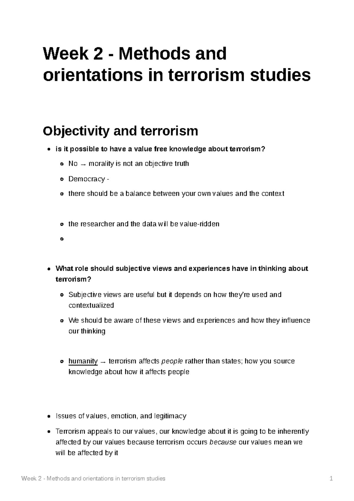 week-2-methods-and-orientations-in-terrorism-studies-studocu