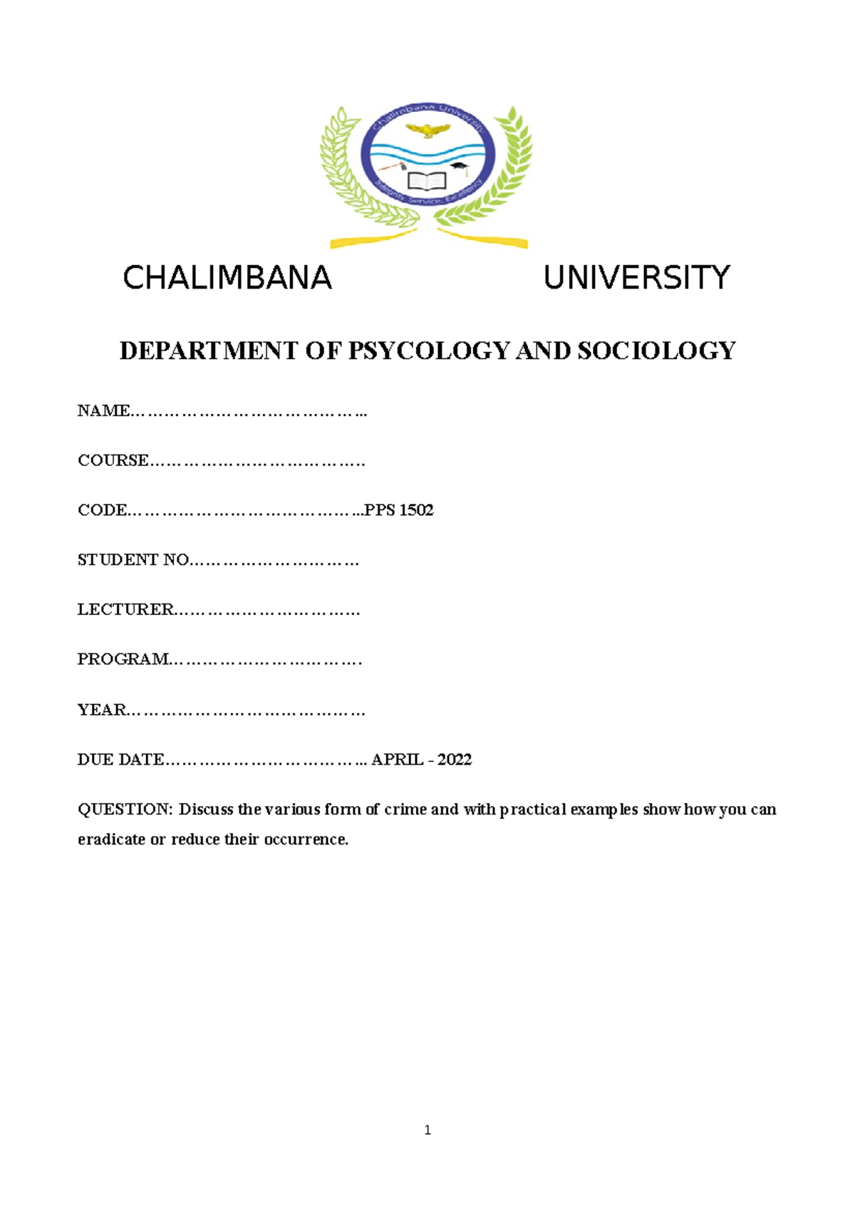 grace-h-h-methodology-chalimbana-university-department-of-psycology