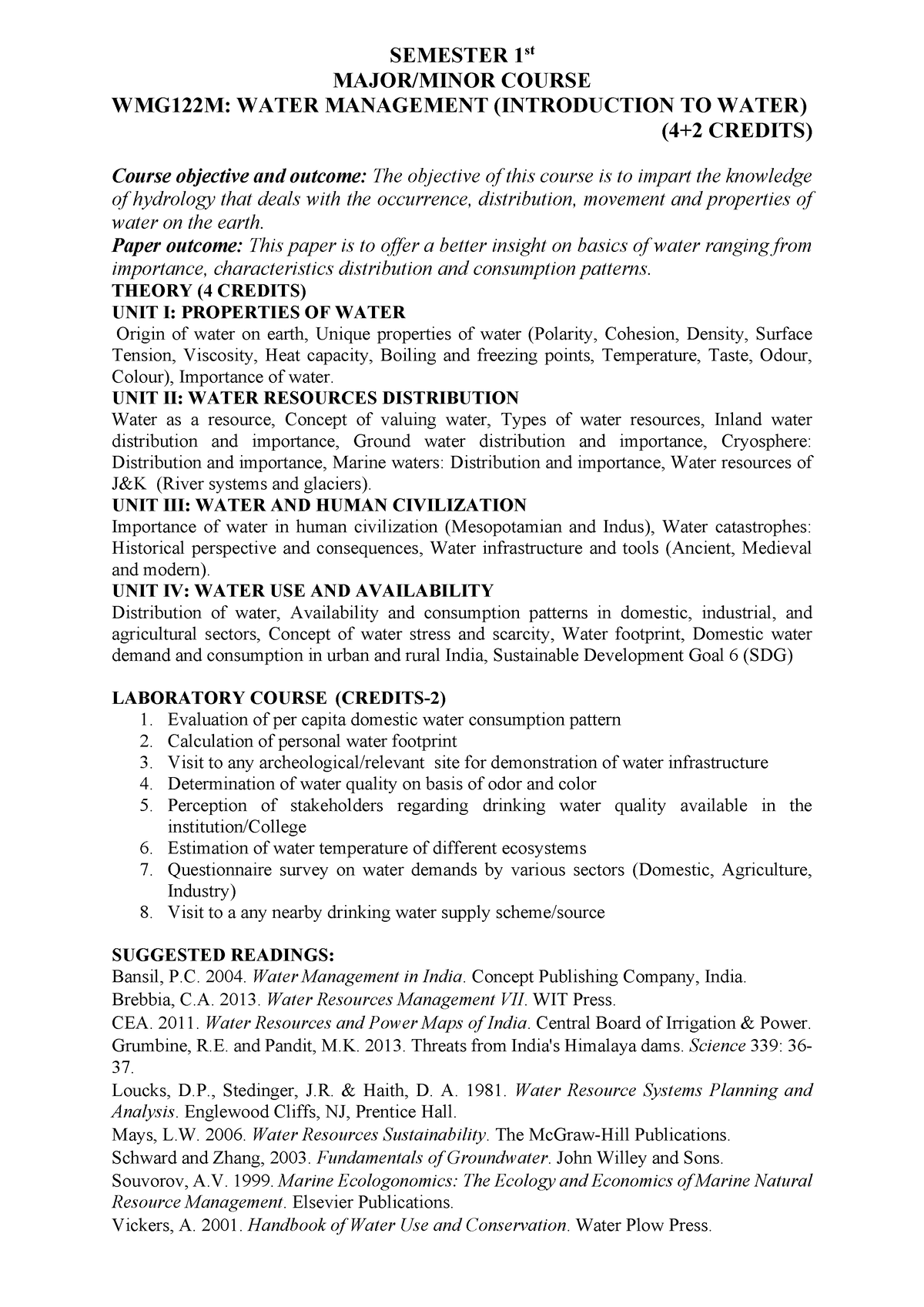 phd water department full form