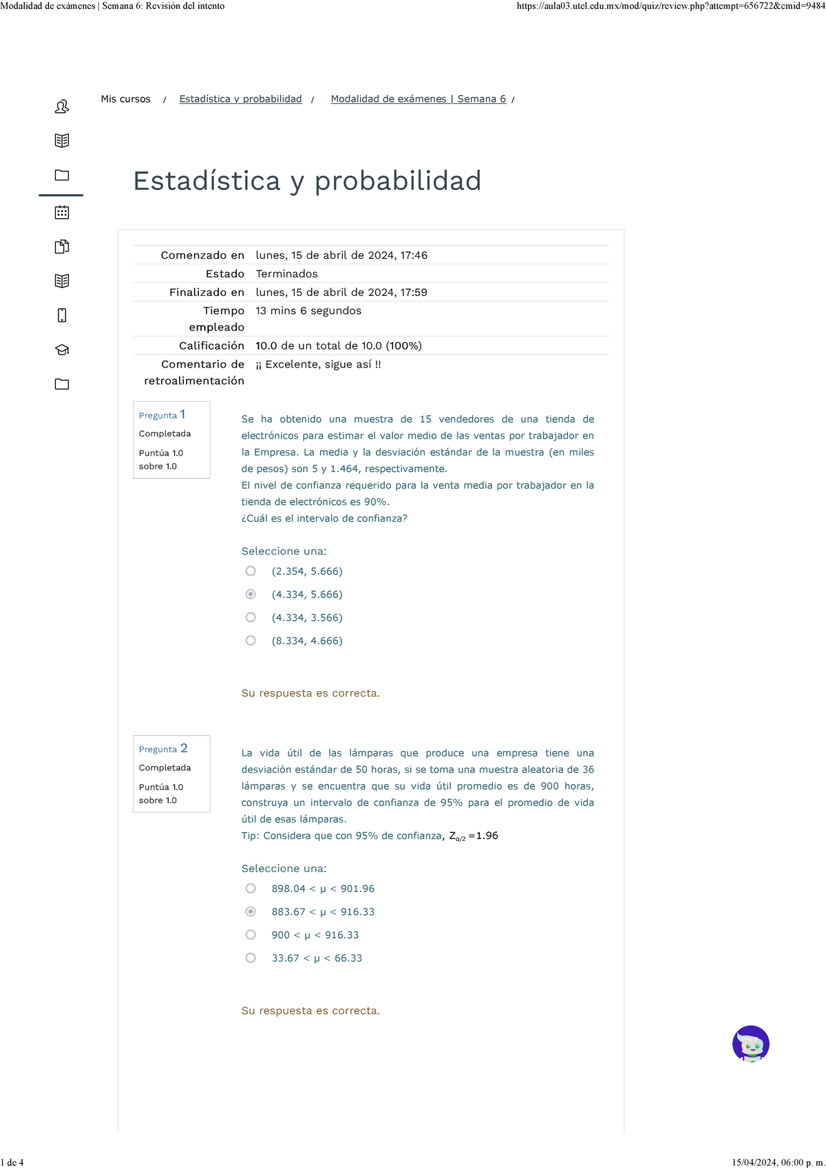 Semana 6 Estadistica Y Probabailidad - Estadística Y Probabilidad ...