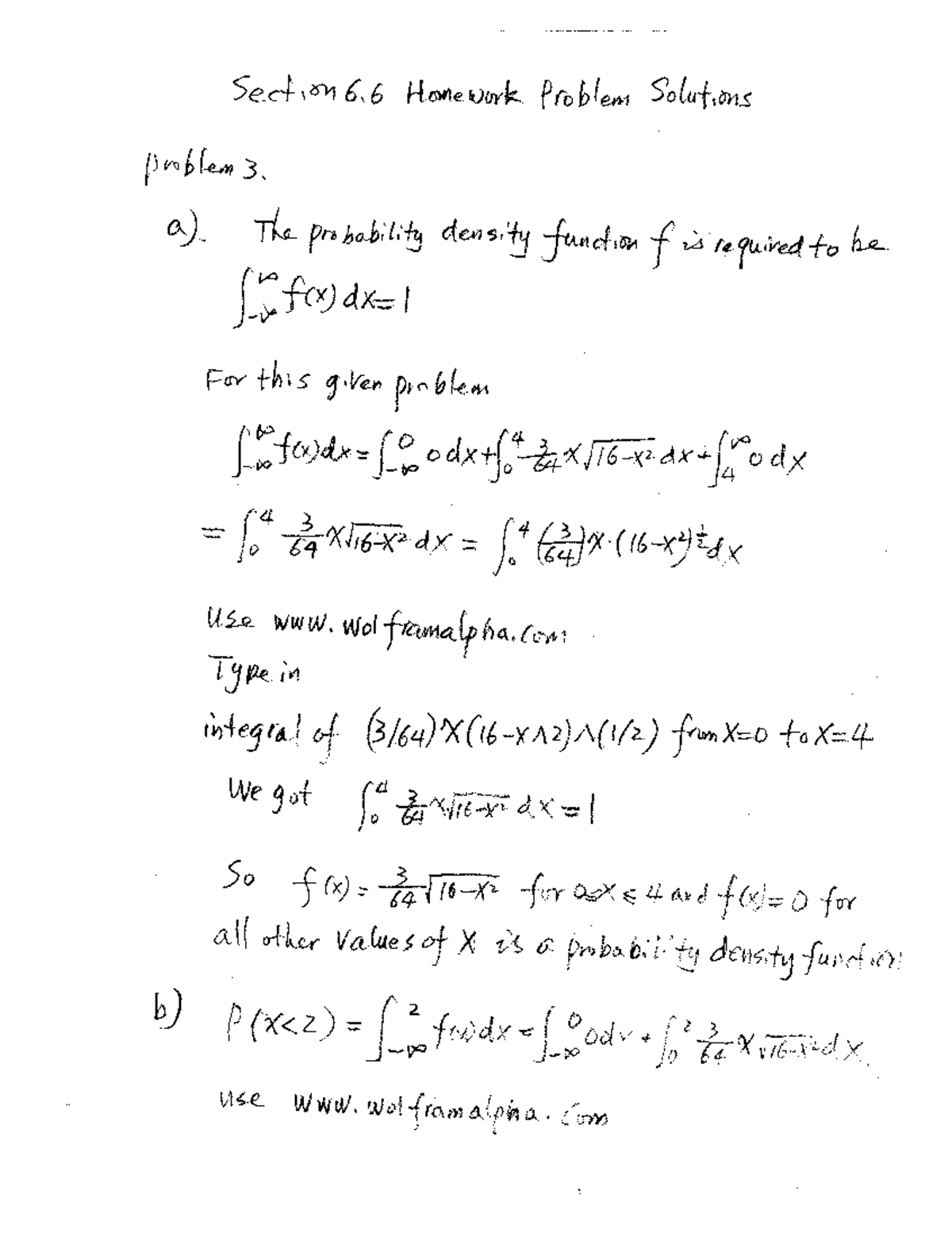 Section 6.6 Homework Problem Solutions Part 1 - Section 6 Home Work ...