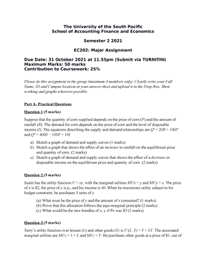 Online Activity 4 - Calculations - EC202: Intermediate Microeconomics ...