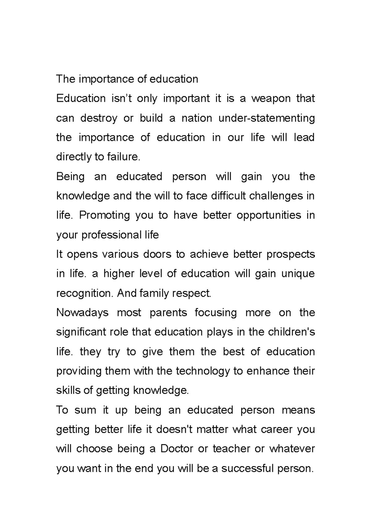 the-importance-of-education-the-importance-of-education-education-isn