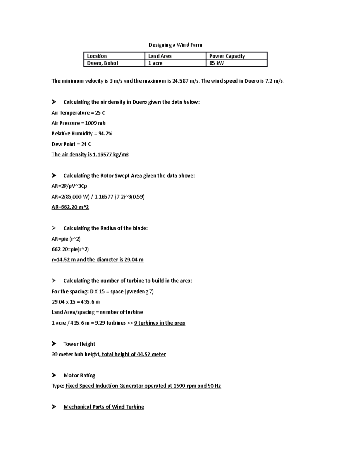 Windfarm-designing - example of wind farm design computation and ...