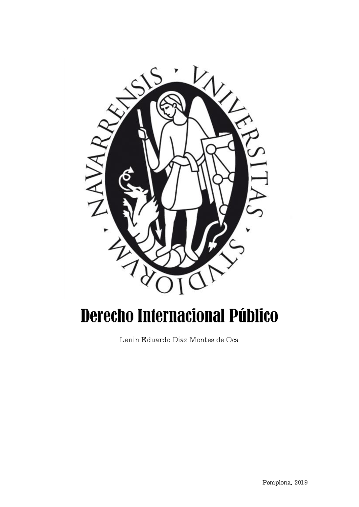 Apuntes Derecho Internacional PÚ Blico Lenin DIAZ - Pamplona, 2019 ...