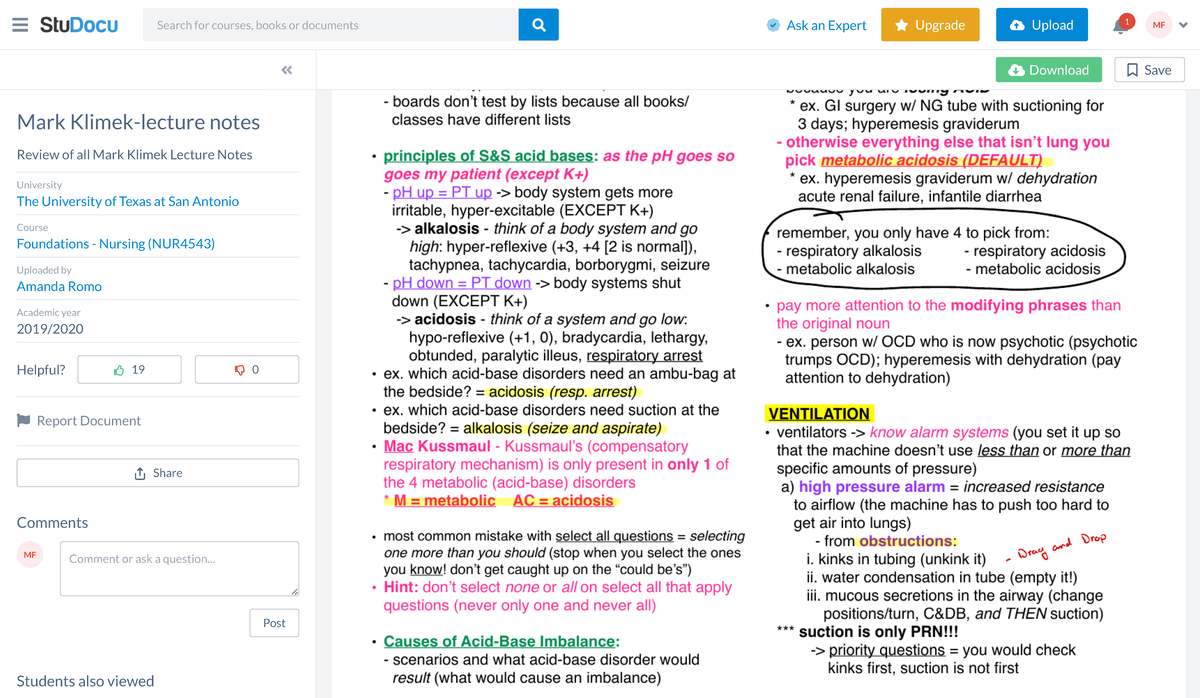 Mark Klimeklecture notes Lecture 1 ACID Bases learn how to convert