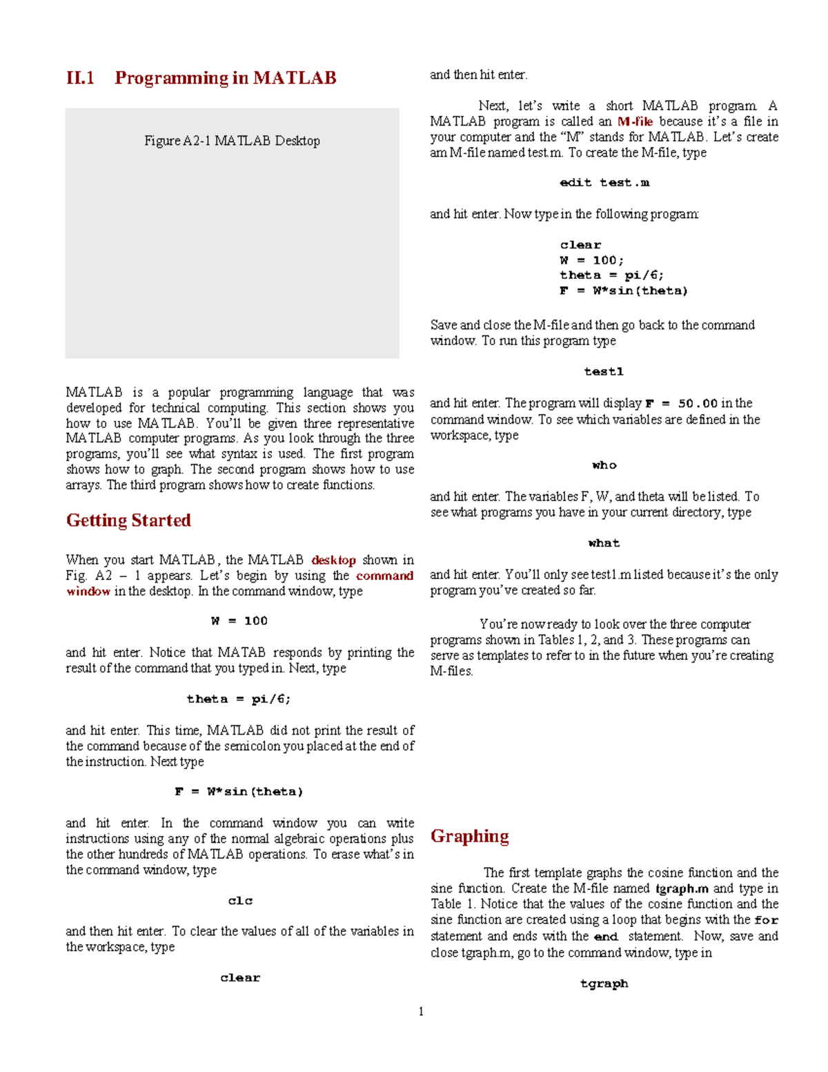 16659758-Matlab-Tutorials - II Programming in MATLAB MATLAB is a ...