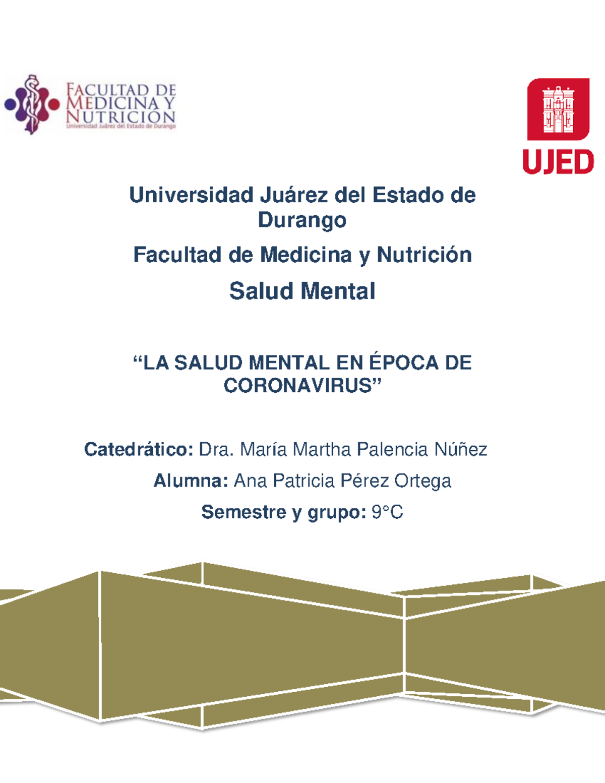 Salud Mental en la epoca de Covid-19 y que hacer - Universidad Juárez ...
