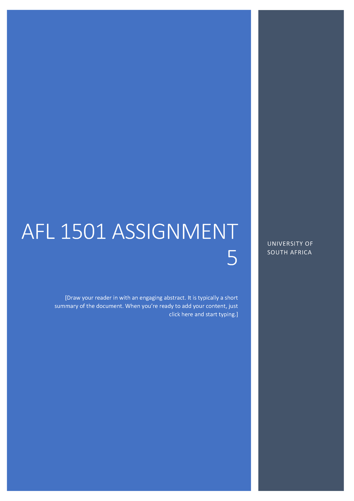 afl1501 memorandum assignment 5 pdf