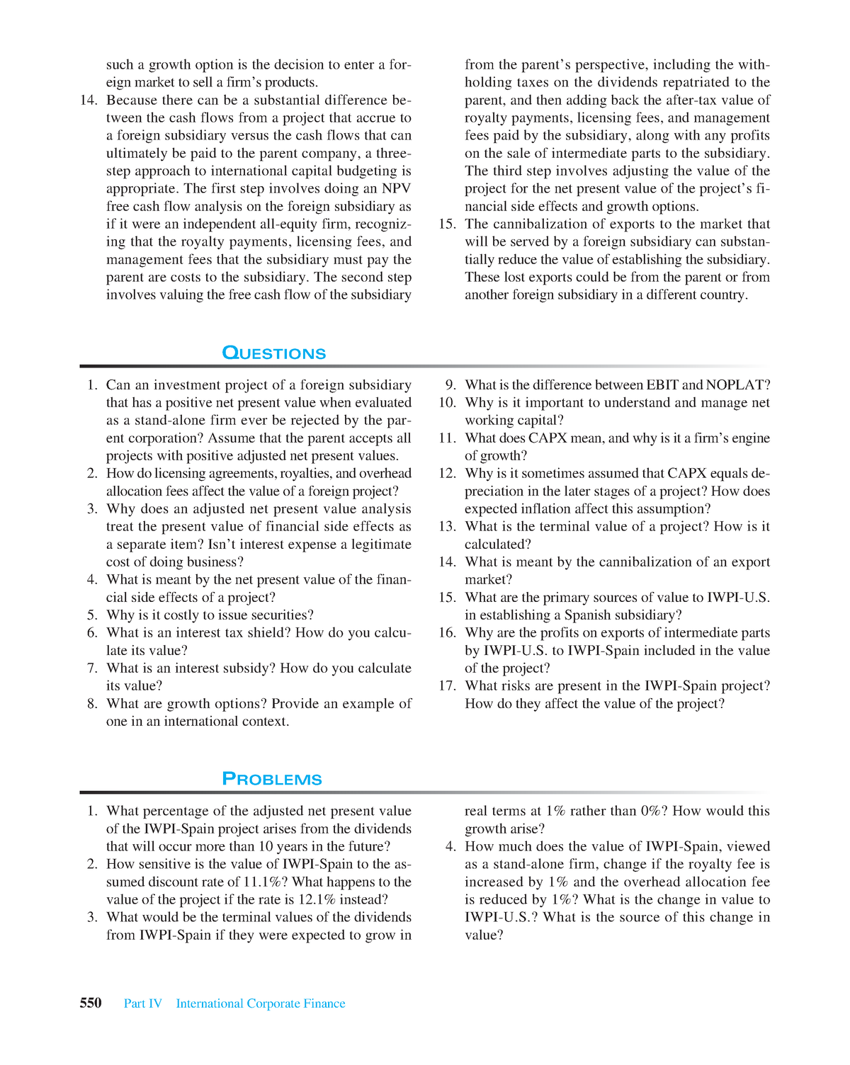 international financial management case study