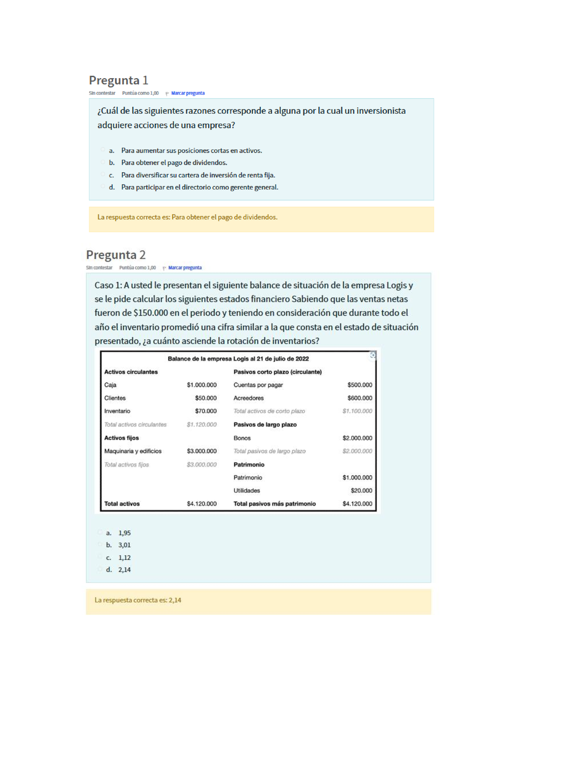 Examen Finanzas Oficial - Finanzas Iplacex - Studocu