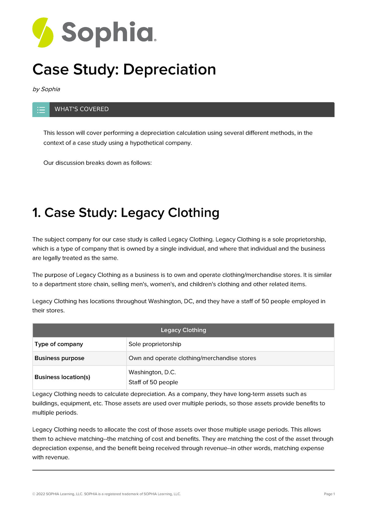 Thought Clothing Case Study, Case Study