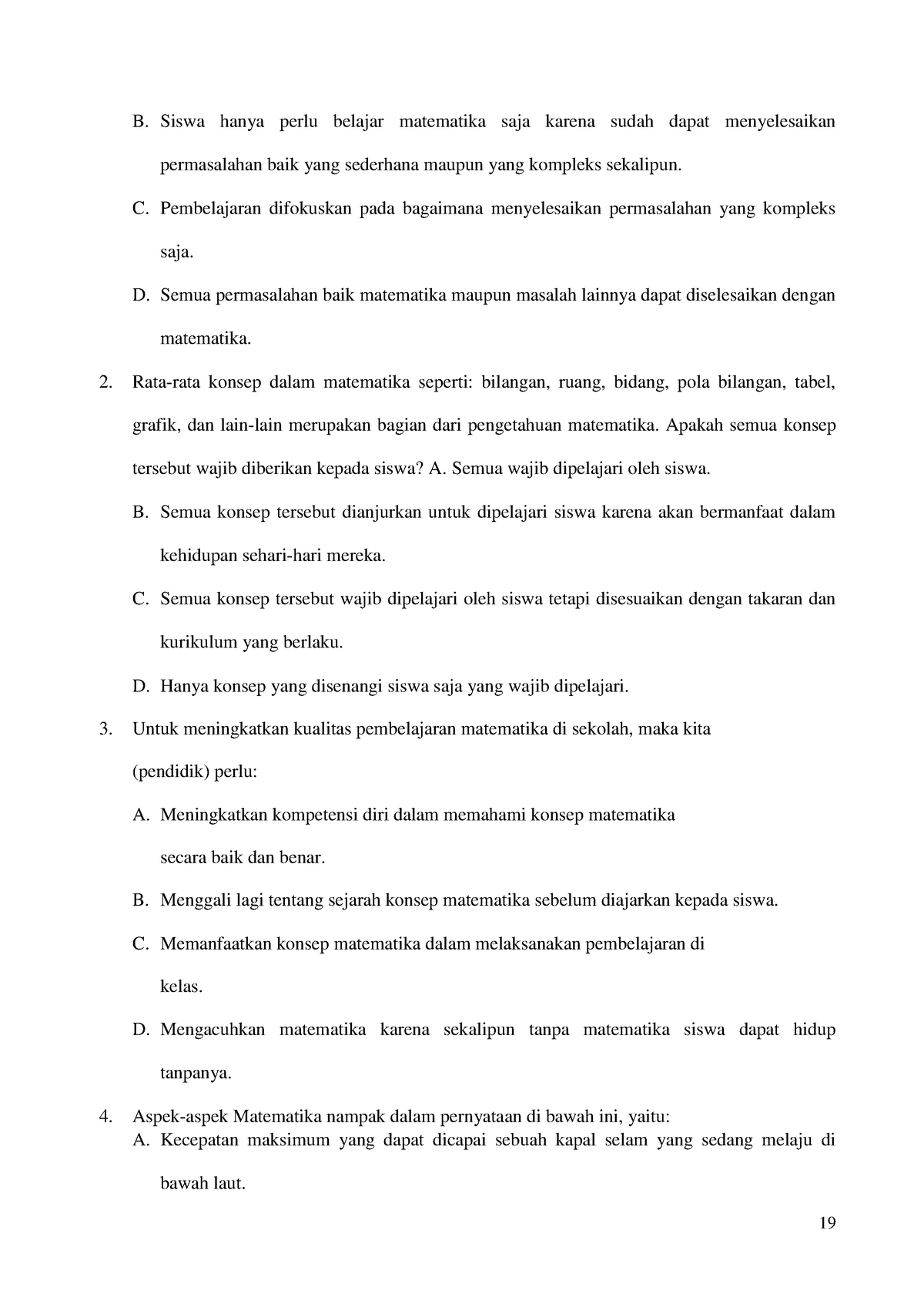 Modul Pembelajaran Matematika 1-7 - 19 B. Siswa Hanya Perlu Belajar ...