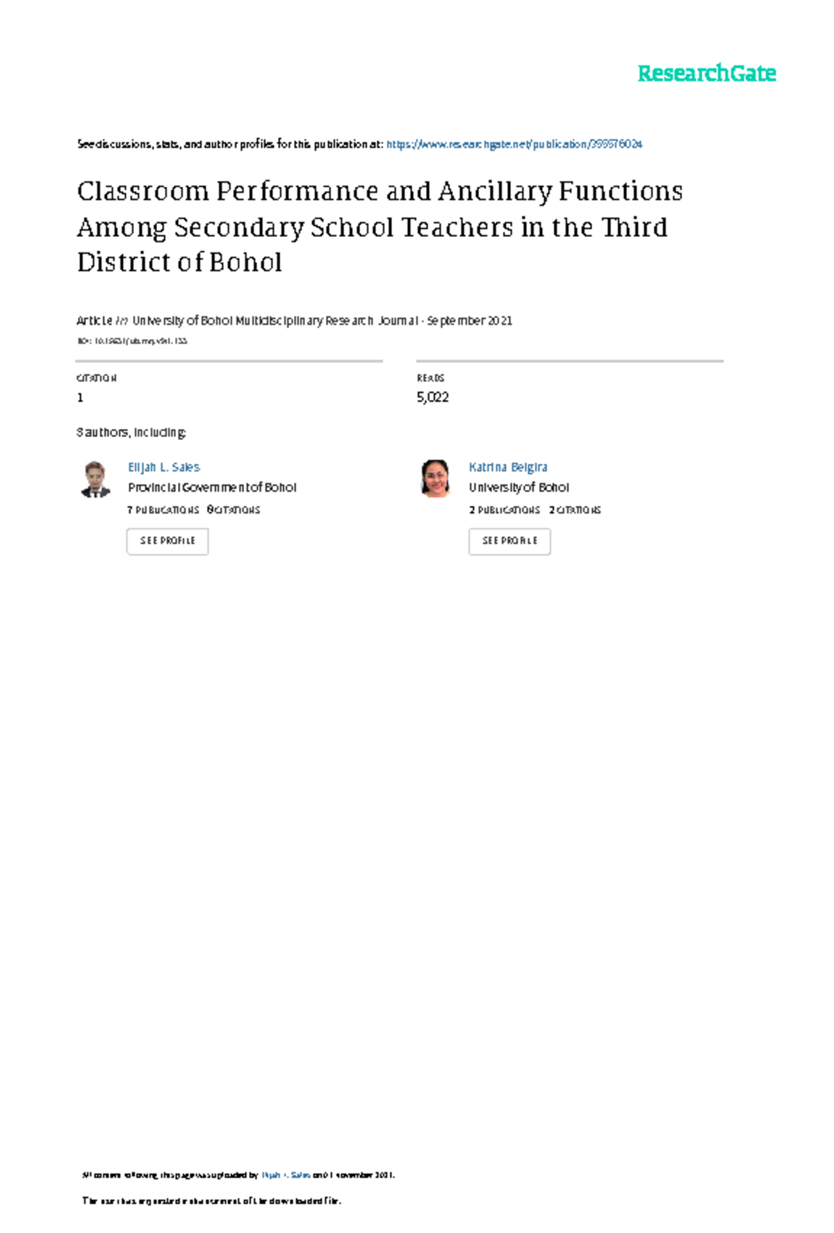 Classroom performance and ancillary functions - ####### See discussions ...