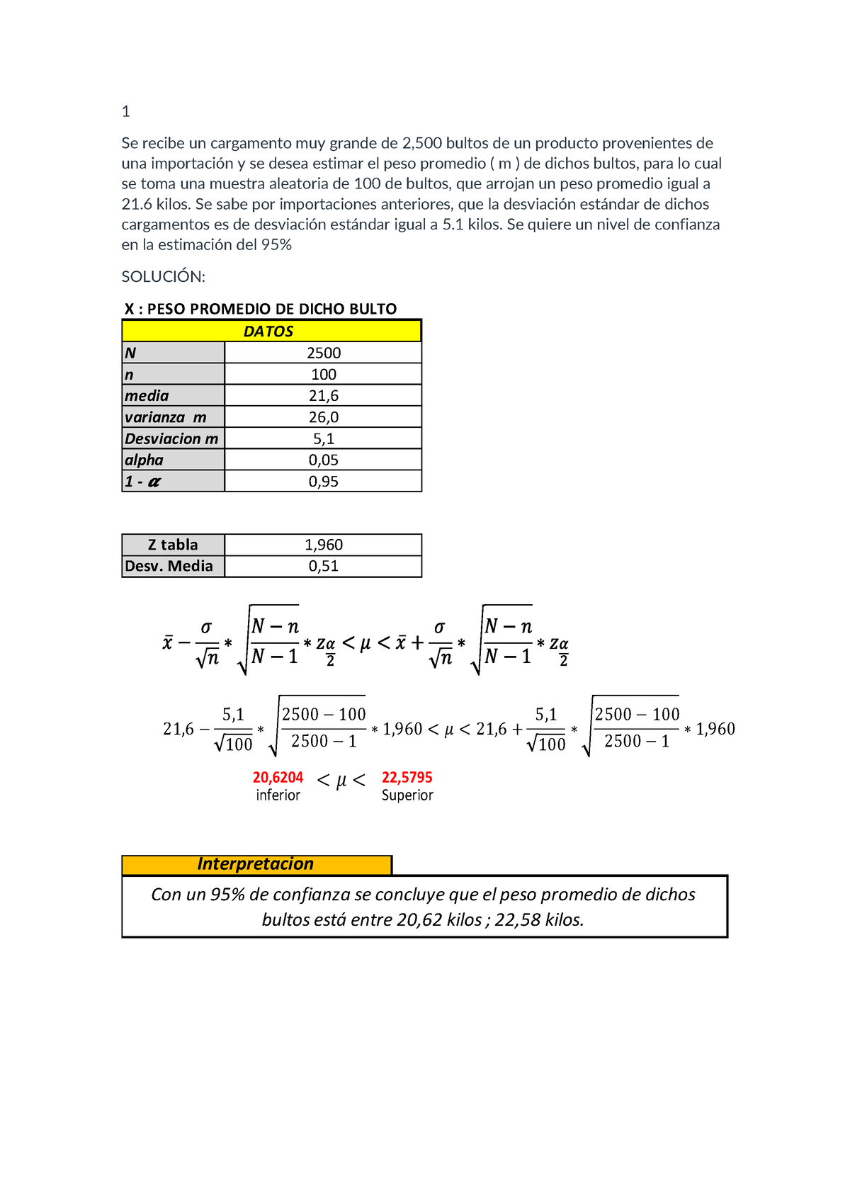 Pc1 - EXAMEN 1 UTP - 1 Se Recibe Un Cargamento Muy Grande De 2,500 ...