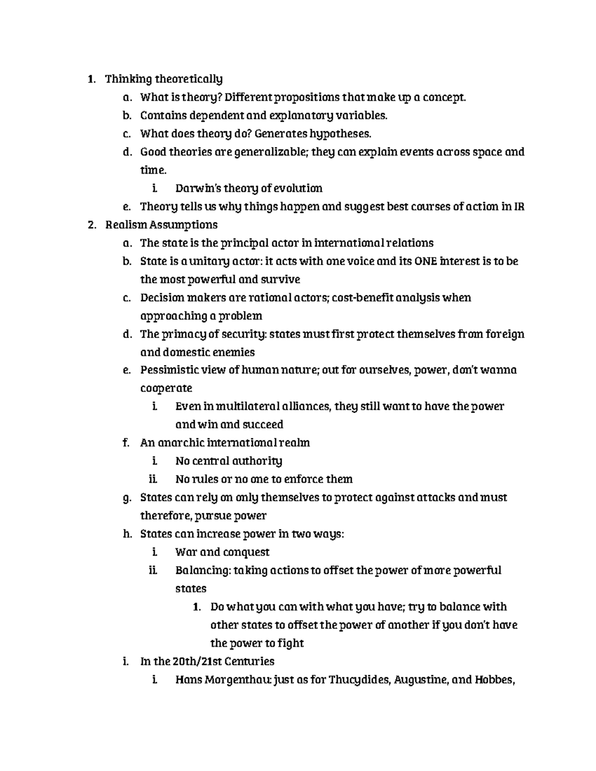 Glo Pol Unit Three - Summary of chapter of book. Very detailed. Shelby ...