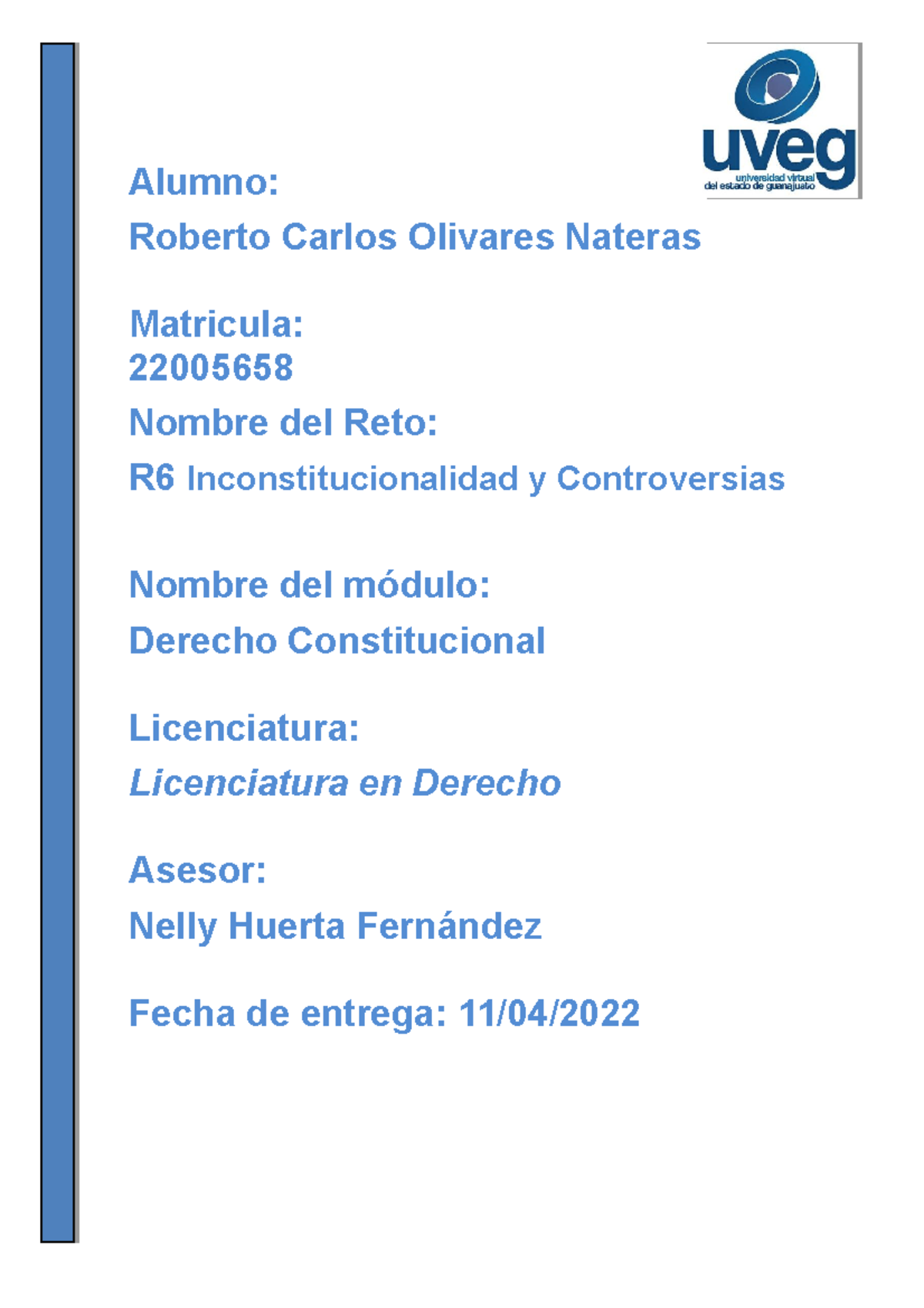 Olivares Roberto R6 U3 - trabajo para el reto 6 unidad 3 de la materia ...