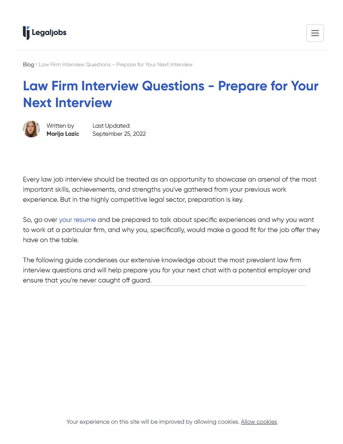 law firm case study interview