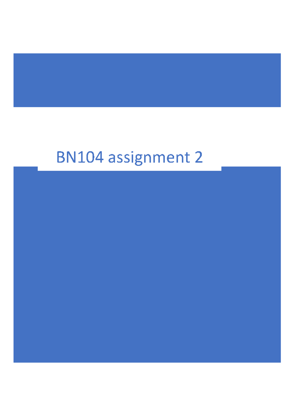 104 Assignment 2 - Lecture - BN104 Assignment Introduction To Operating ...